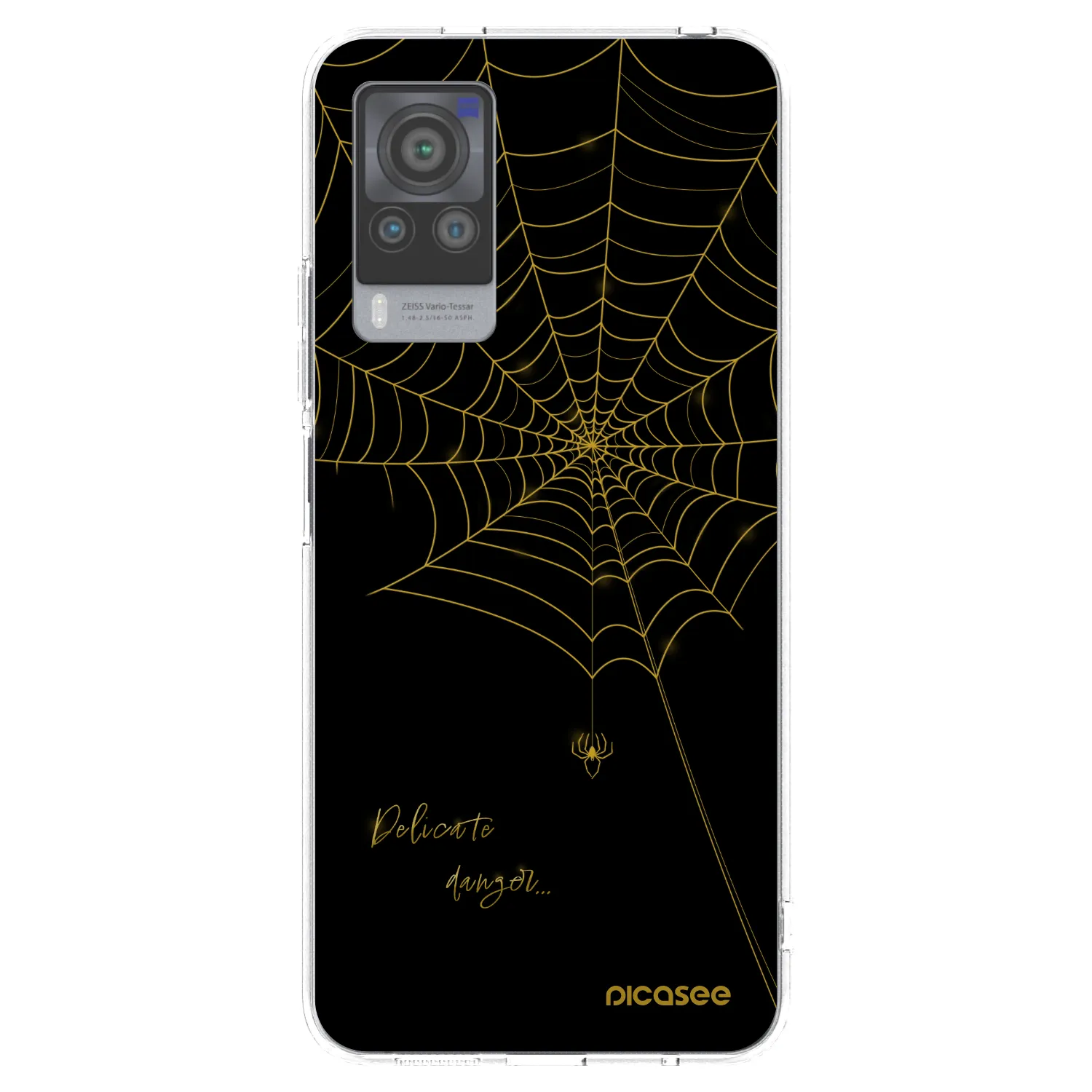 Picasee silikonska prozirna maskica za Vivo X60 Pro 5G - Delicate danger