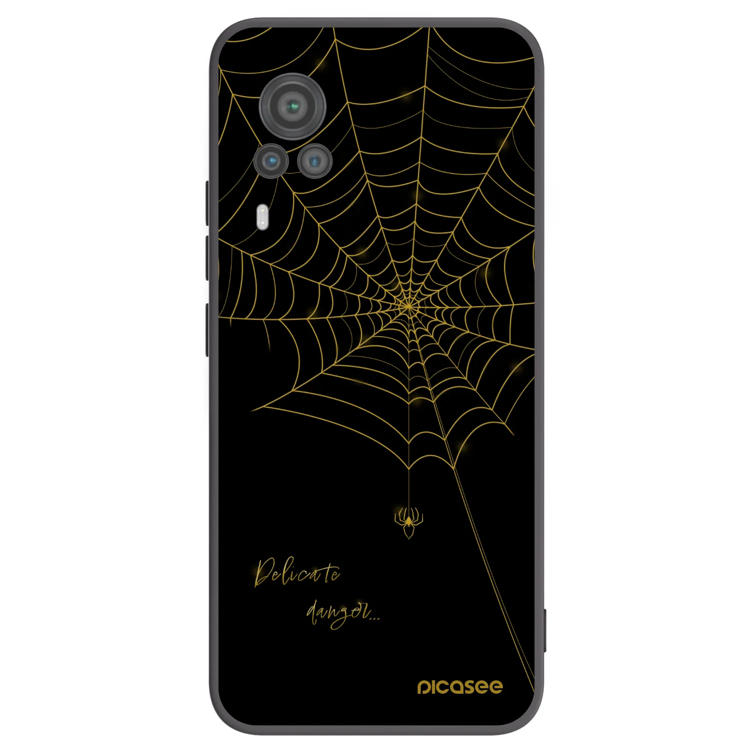 Picasee crna silikonska maskica za Vivo X60 Pro 5G - Delicate danger