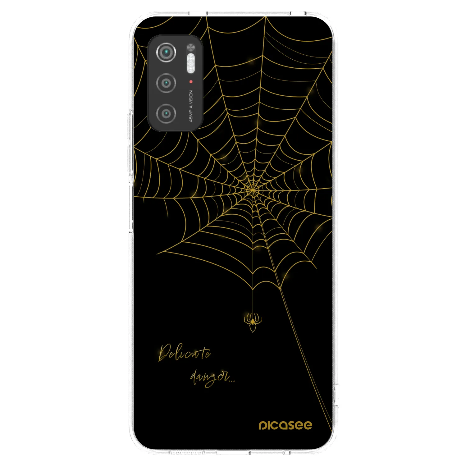 Picasee silikonska prozirna maskica za Xiaomi Poco M3 Pro 5G - Delicate danger
