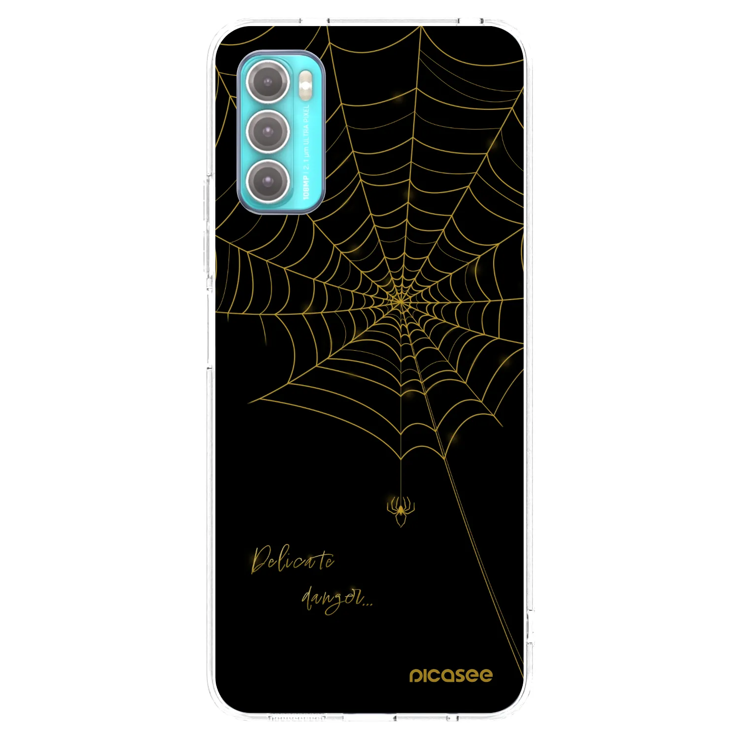 Picasee silikonska prozirna maskica za Motorola Moto G60 - Delicate danger