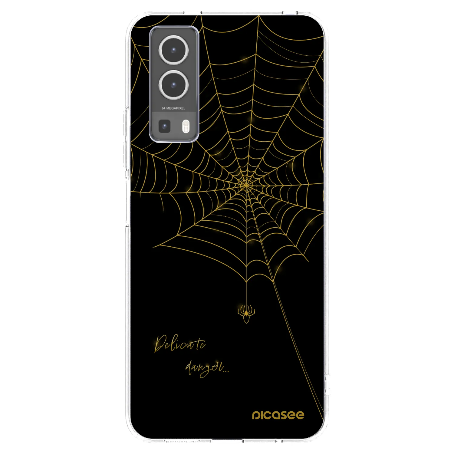 Picasee silikonska prozirna maskica za Vivo Y72 5G - Delicate danger
