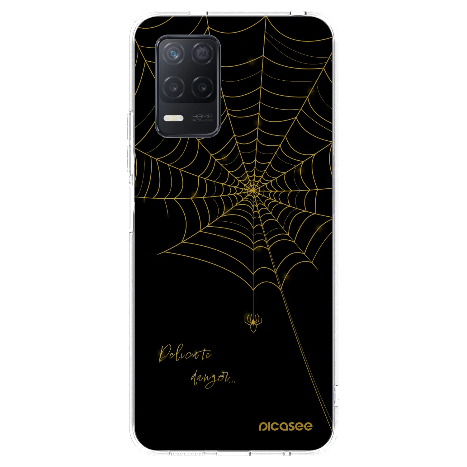 Picasee silikonska prozirna maskica za Realme 8 5G - Delicate danger
