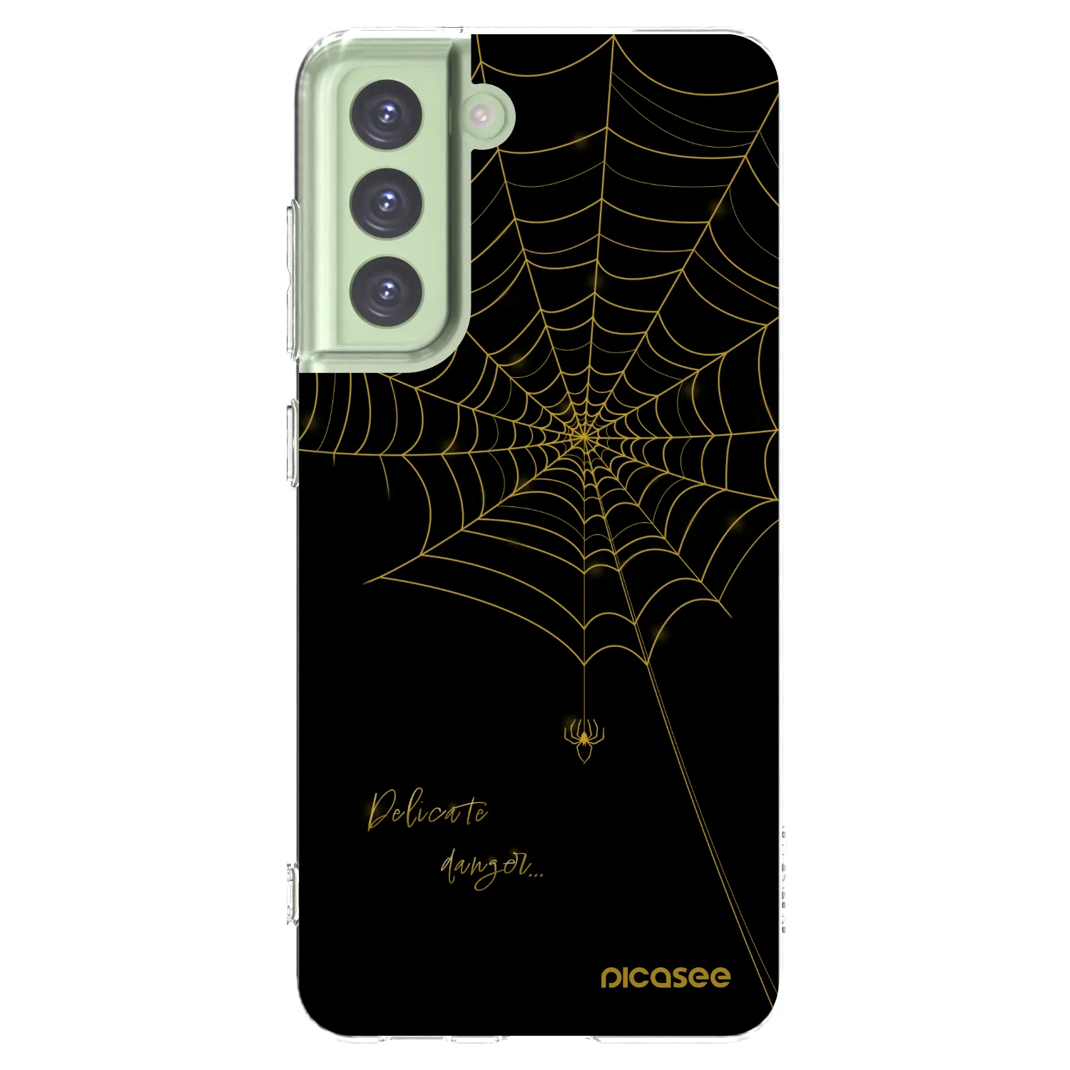 Picasee silikonska prozirna maskica za Samsung Galaxy S21 FE 5G - Delicate danger