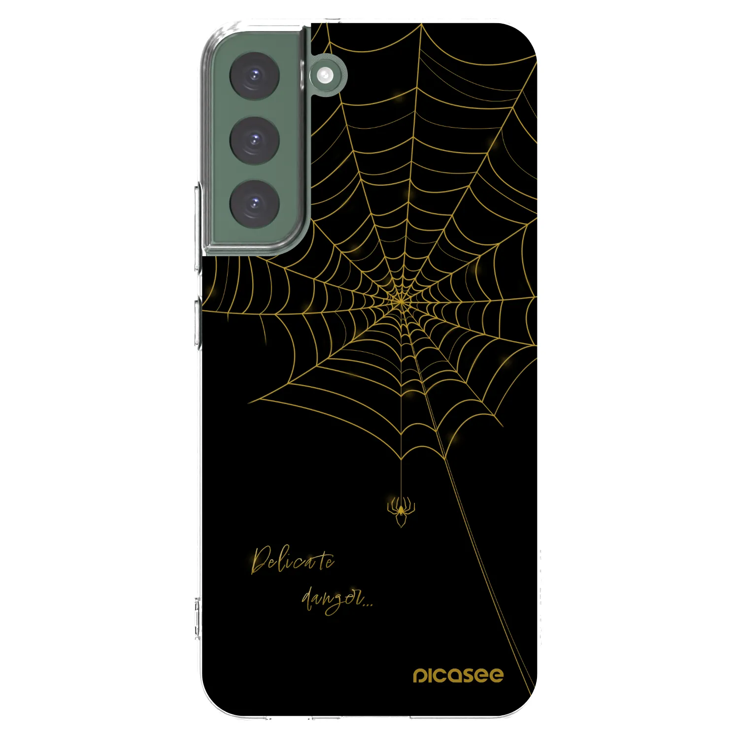 Picasee silikonska prozirna maskica za Samsung Galaxy S22+ 5G - Delicate danger