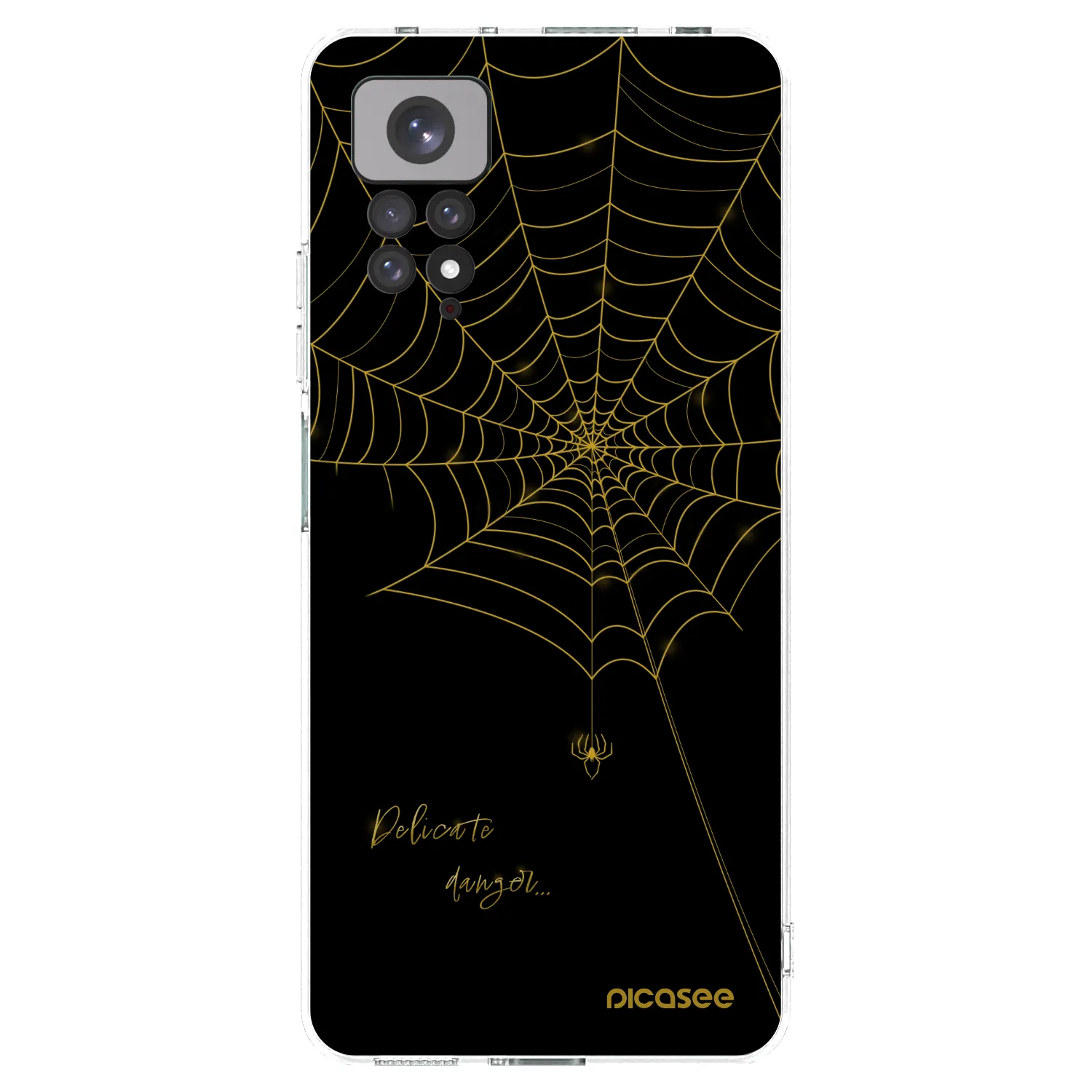 Picasee silikonska prozirna maskica za Xiaomi Redmi Note 11S 4G - Delicate danger