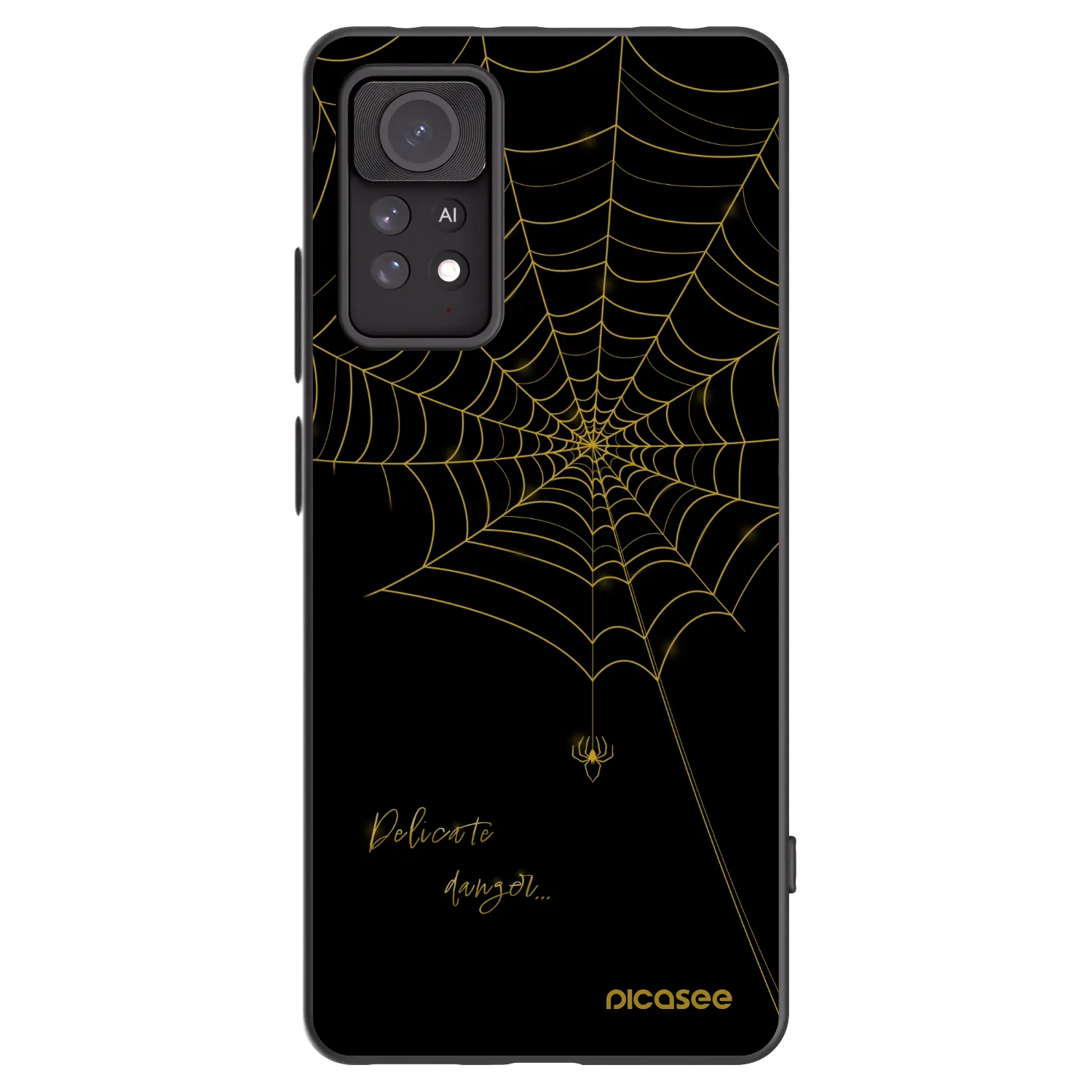 Picasee crna silikonska maskica za Xiaomi Redmi Note 11 Pro - Delicate danger