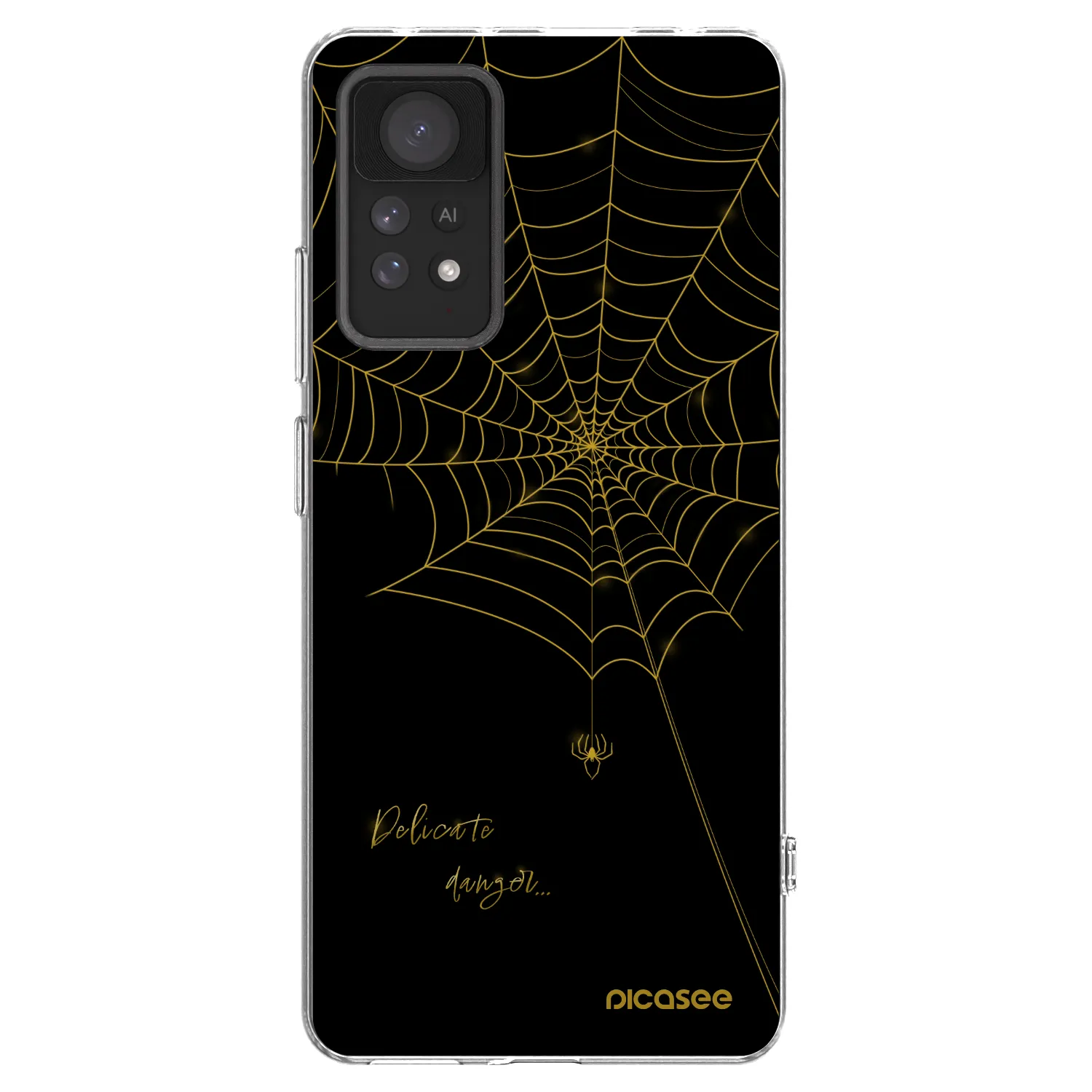 Picasee silikonska prozirna maskica za Xiaomi Redmi Note 11 Pro - Delicate danger