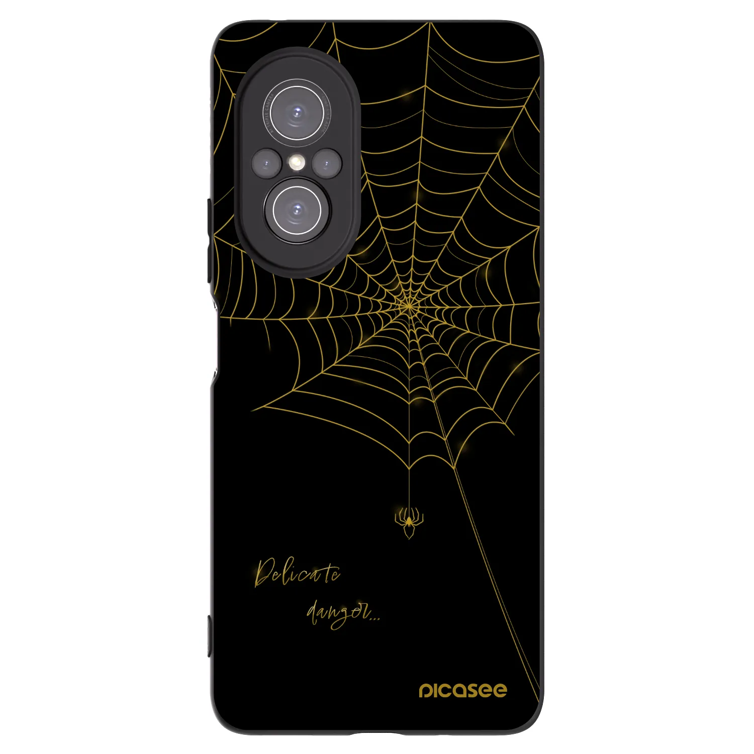 Picasee crna silikonska maskica za Huawei Nova 9 SE - Delicate danger