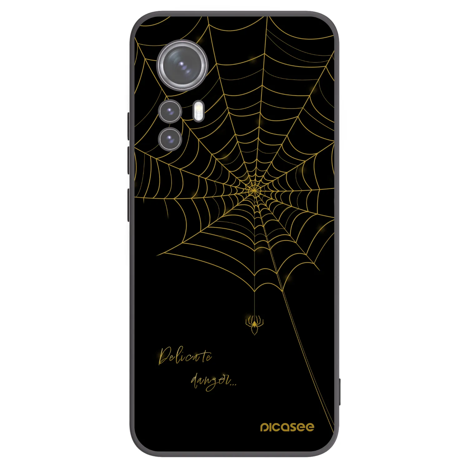 Picasee crna silikonska maskica za Xiaomi 12 - Delicate danger