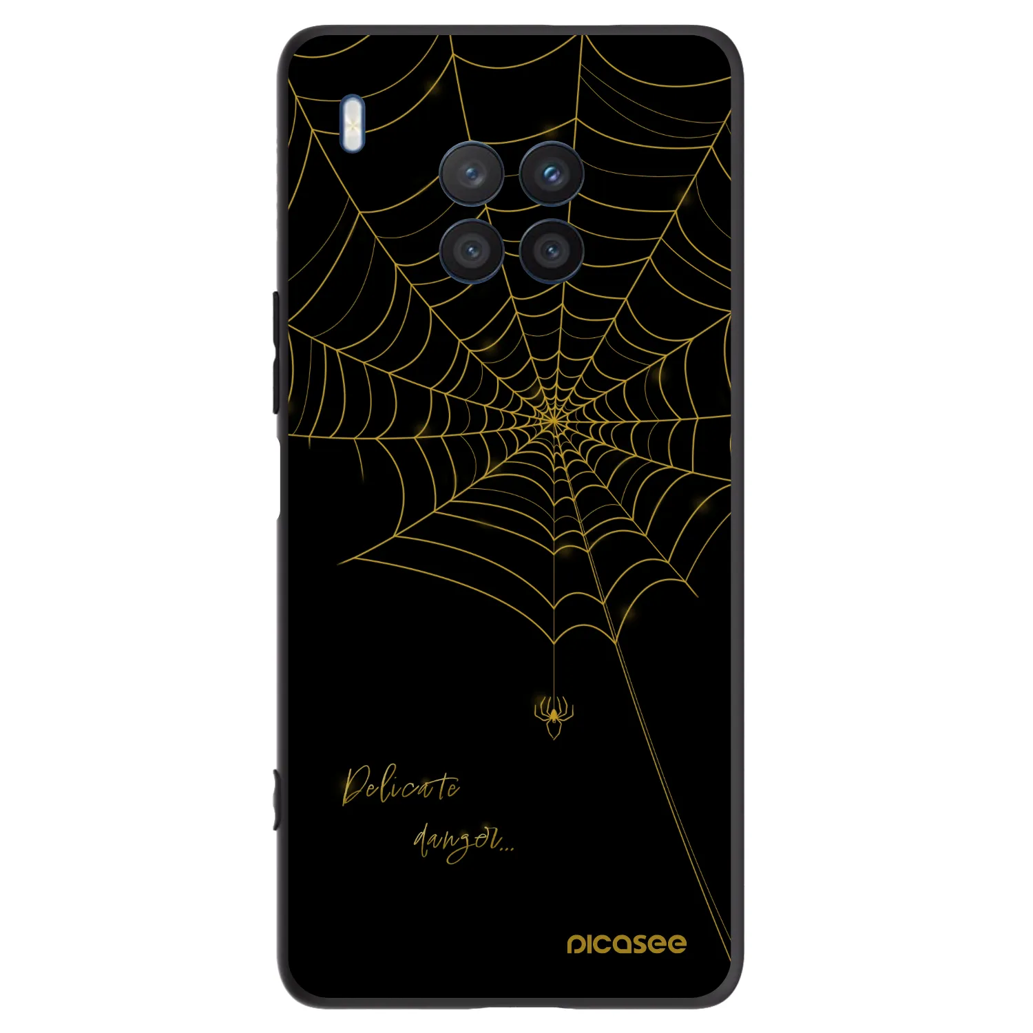 Picasee crna silikonska maskica za Honor 50 Lite - Delicate danger