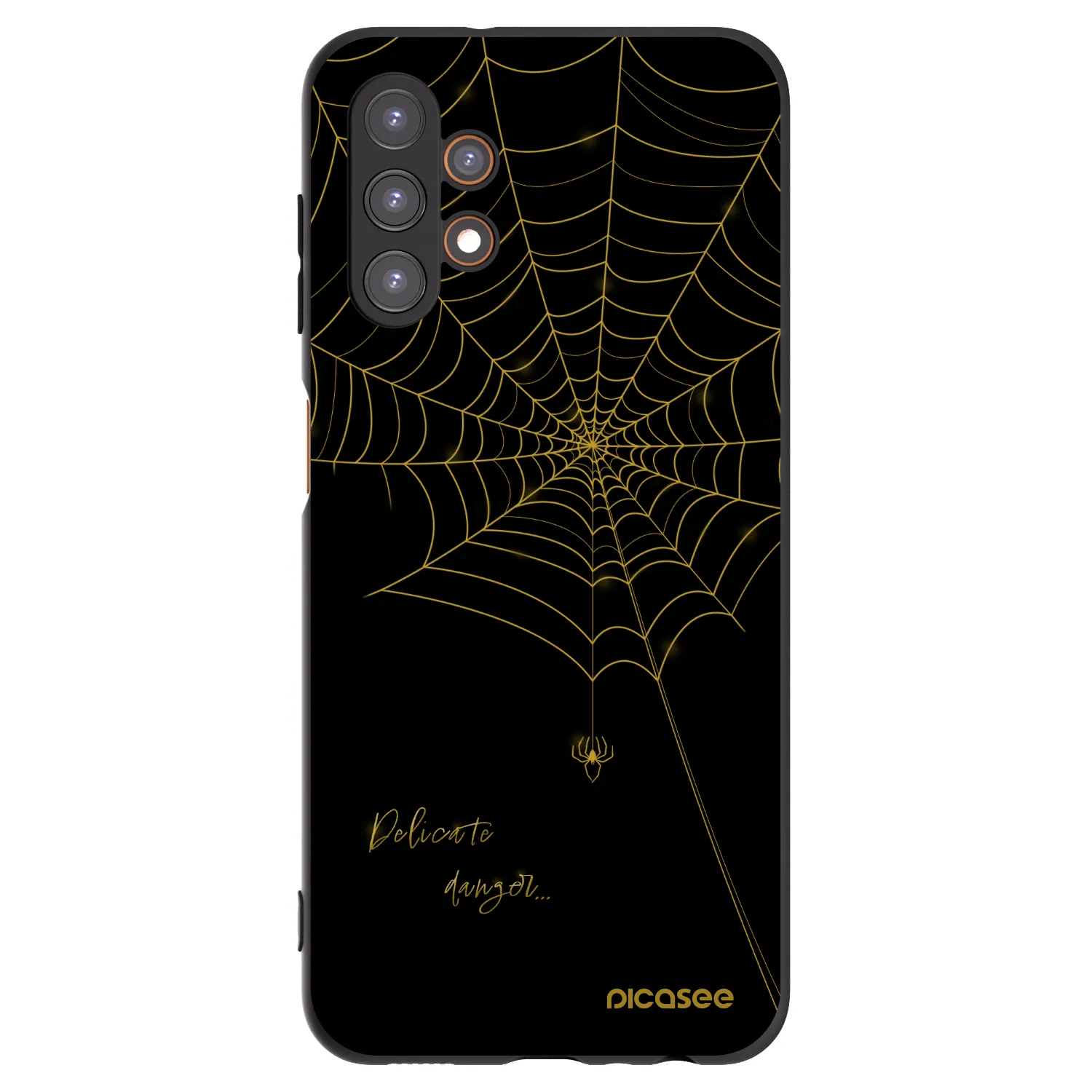 Picasee crna silikonska maskica za Samsung Galaxy A13 4G A135 - Delicate danger