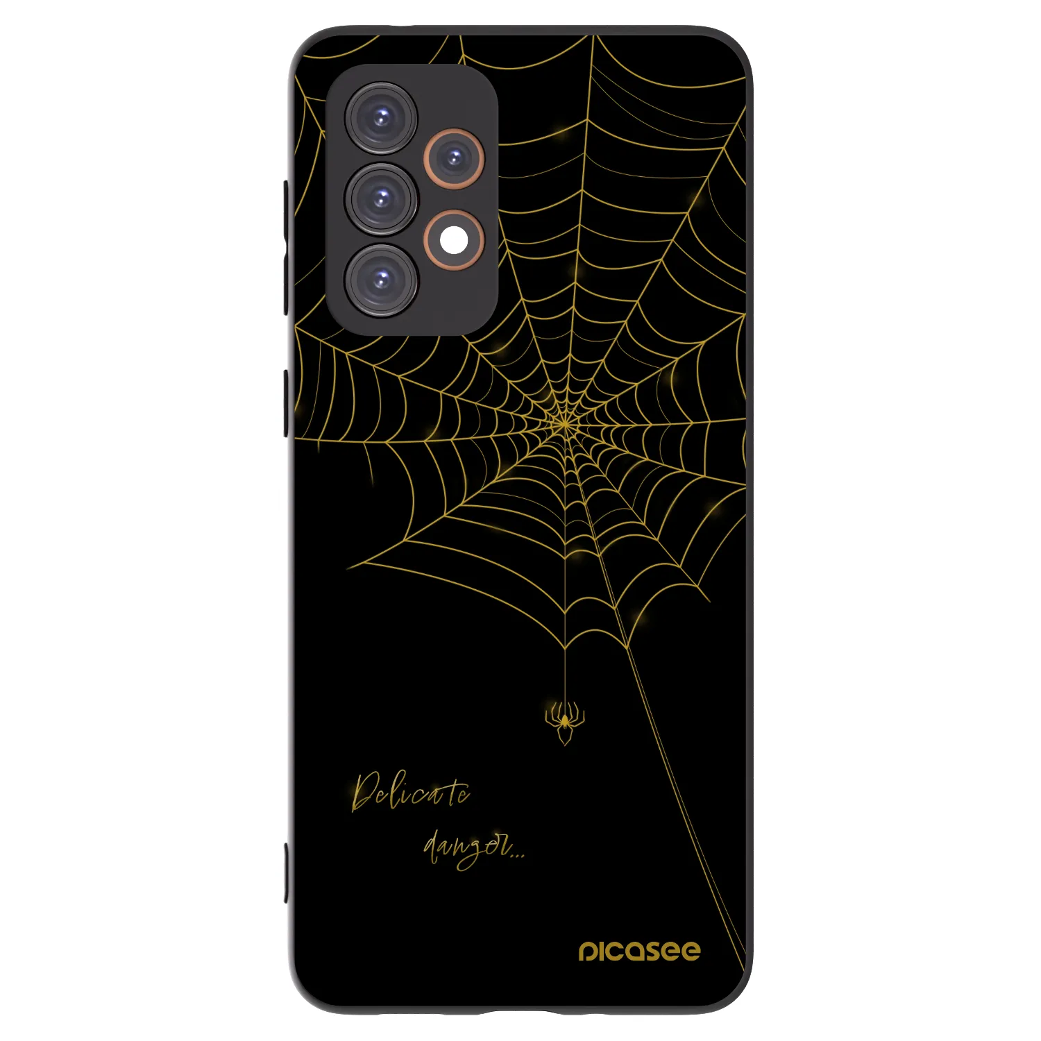 Picasee crna silikonska maskica za Samsung Galaxy A33 5G A336 - Delicate danger