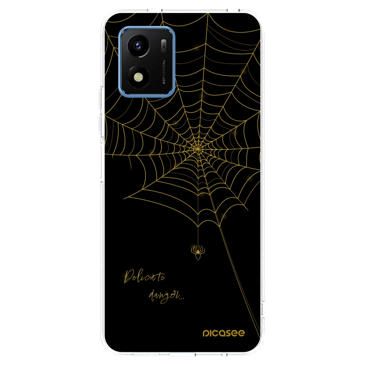 Picasee silikonska prozirna maskica za Vivo Y01 - Delicate danger