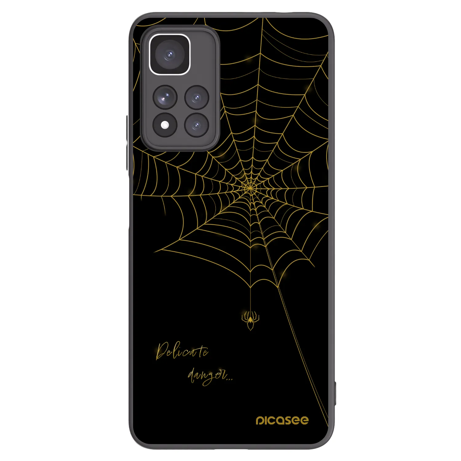 Picasee crna silikonska maskica za Xiaomi Redmi Note 11 Pro+ 5G - Delicate danger