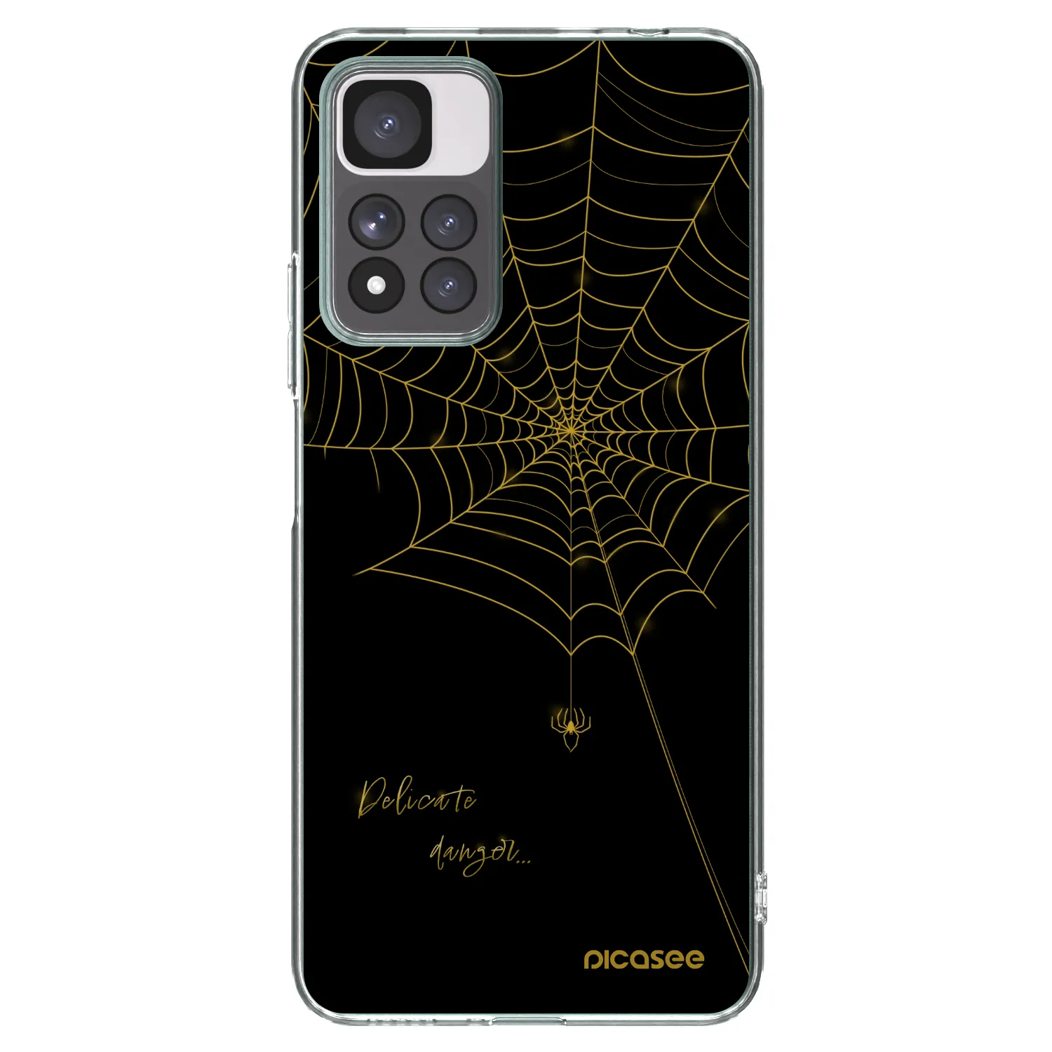 Picasee silikonska prozirna maskica za Xiaomi Redmi Note 11 Pro+ 5G - Delicate danger