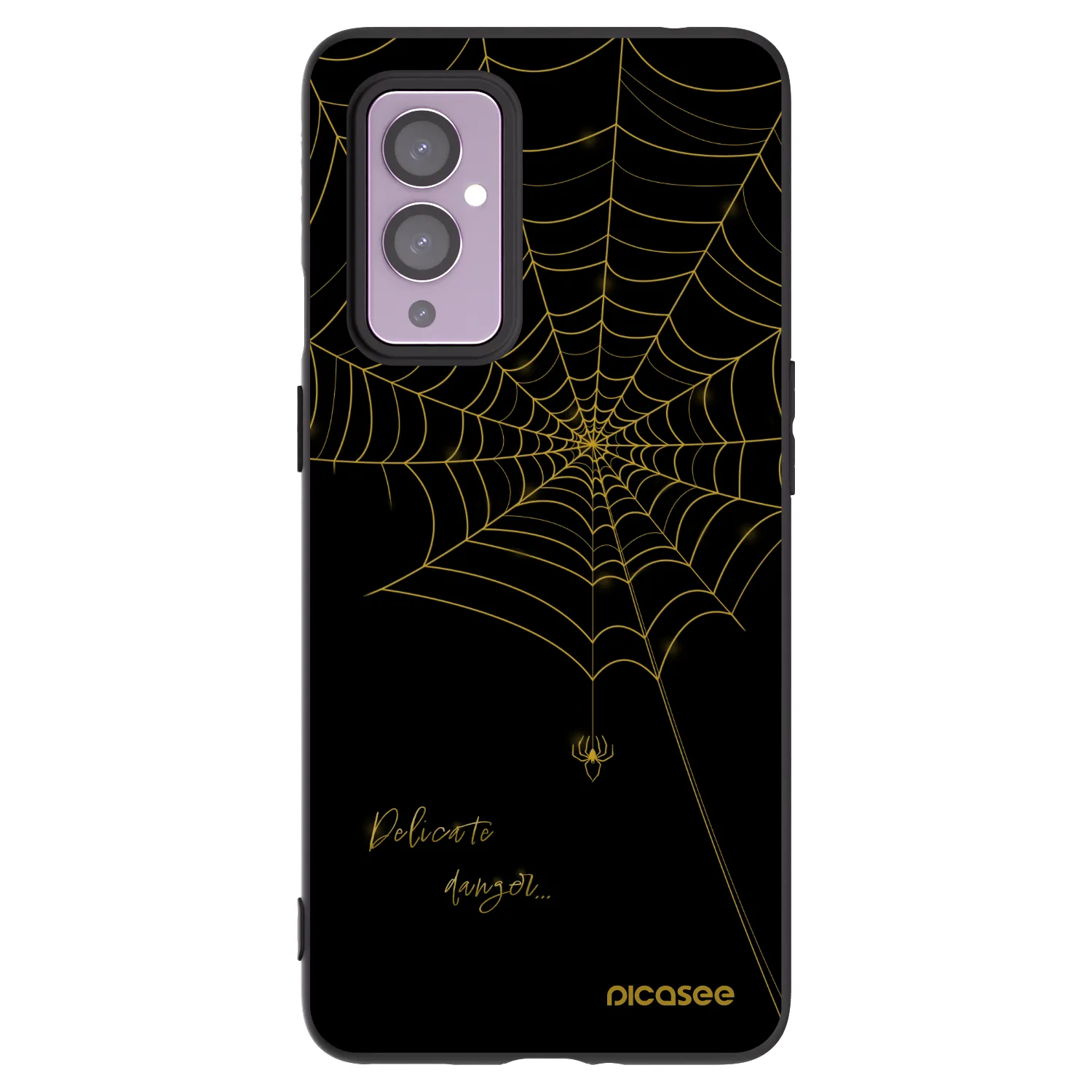 Picasee crna silikonska maskica za OnePlus 9 - Delicate danger