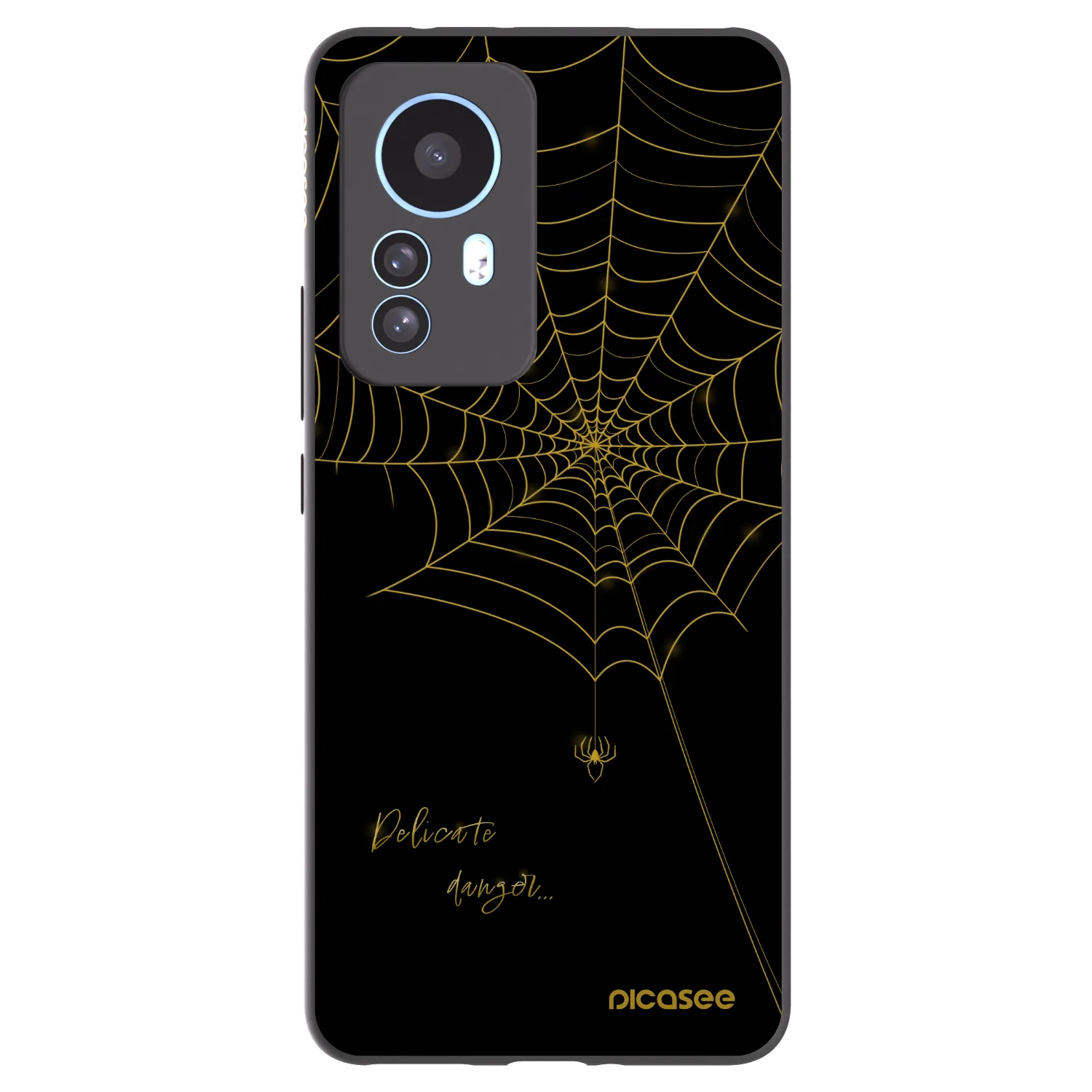 Picasee crna silikonska maskica za Xiaomi 12T - Delicate danger