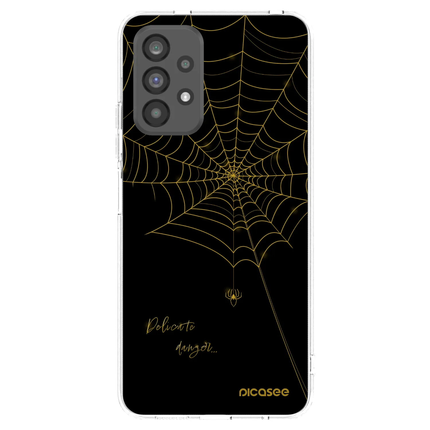 Picasee silikonska prozirna maskica za Samsung Galaxy A73 5G - Delicate danger