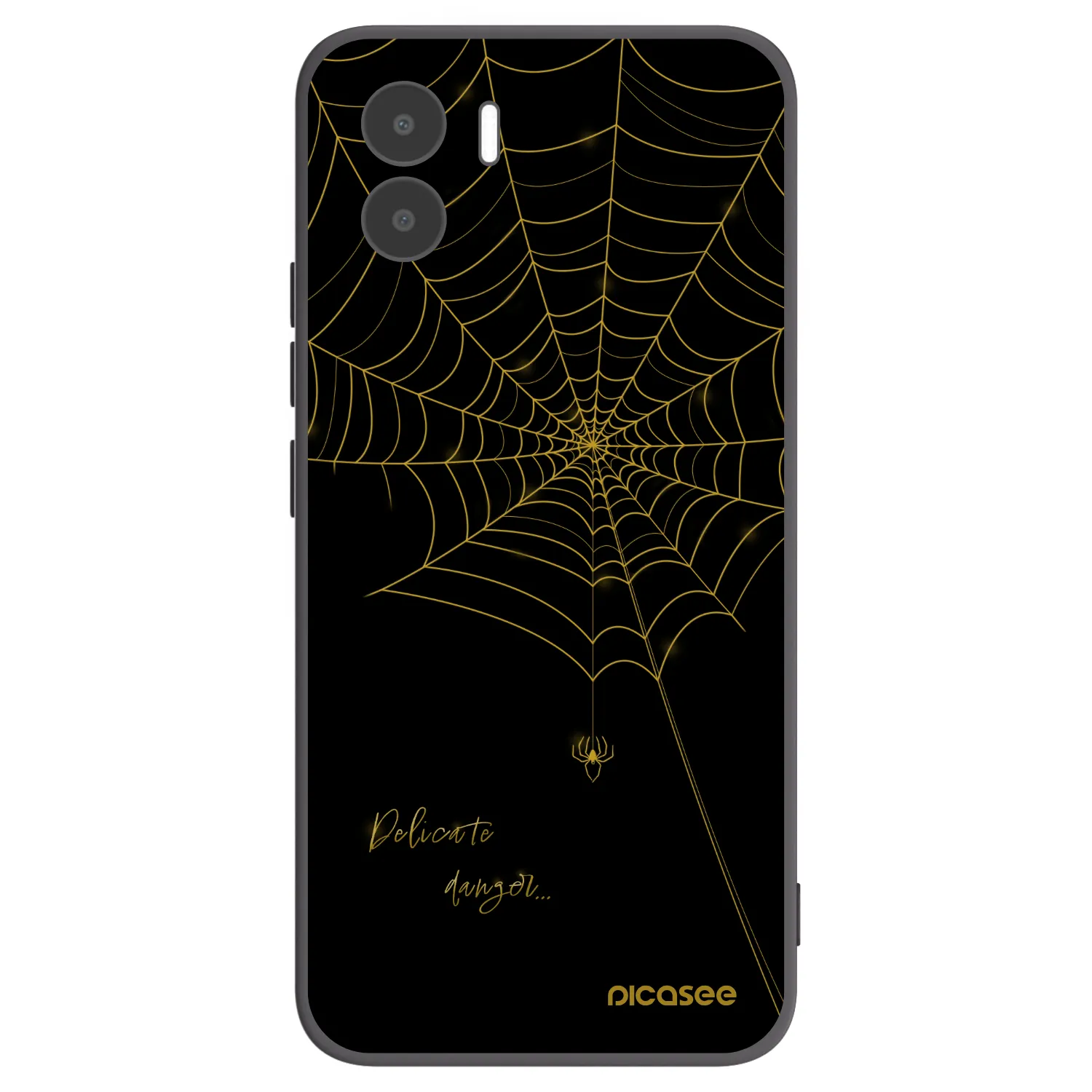 Picasee crna silikonska maskica za Xiaomi Redmi A1 - Delicate danger