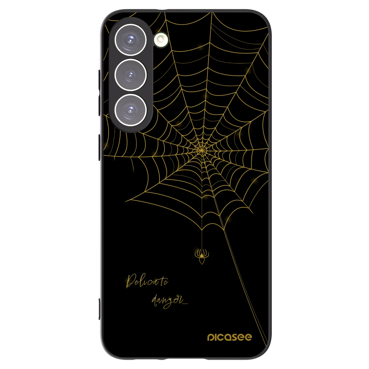 Picasee crna silikonska maskica za Samsung Galaxy S23+ 5G - Delicate danger