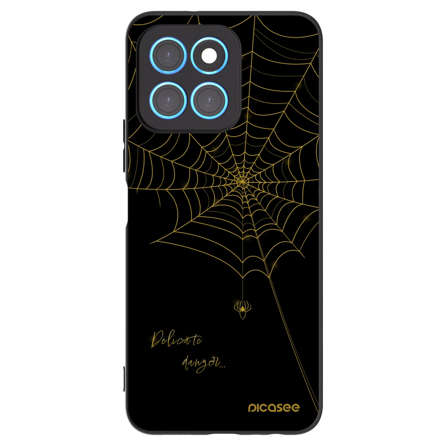 Picasee crna silikonska maskica za Honor X6 - Delicate danger