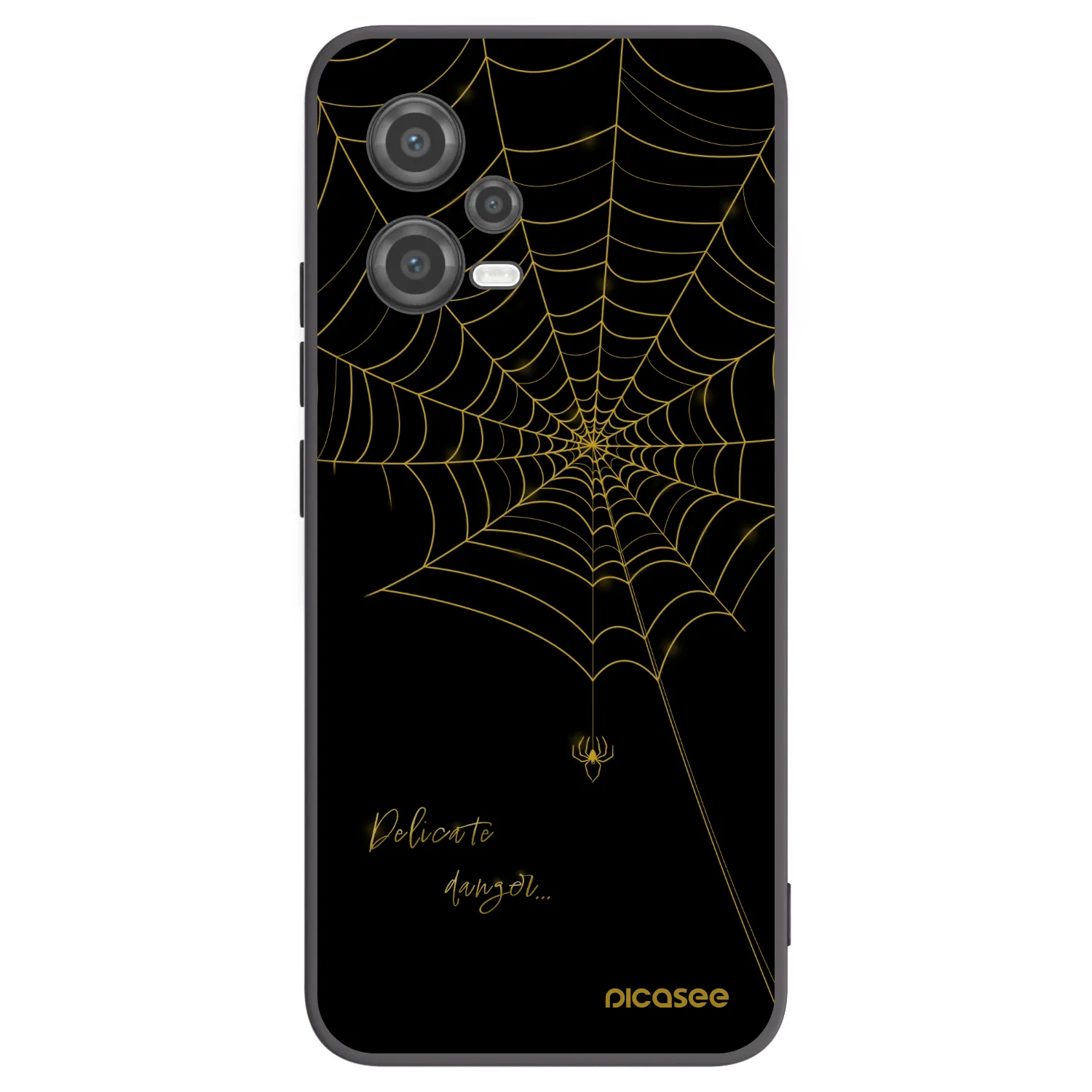 Picasee crna silikonska maskica za Xiaomi Poco X5 - Delicate danger