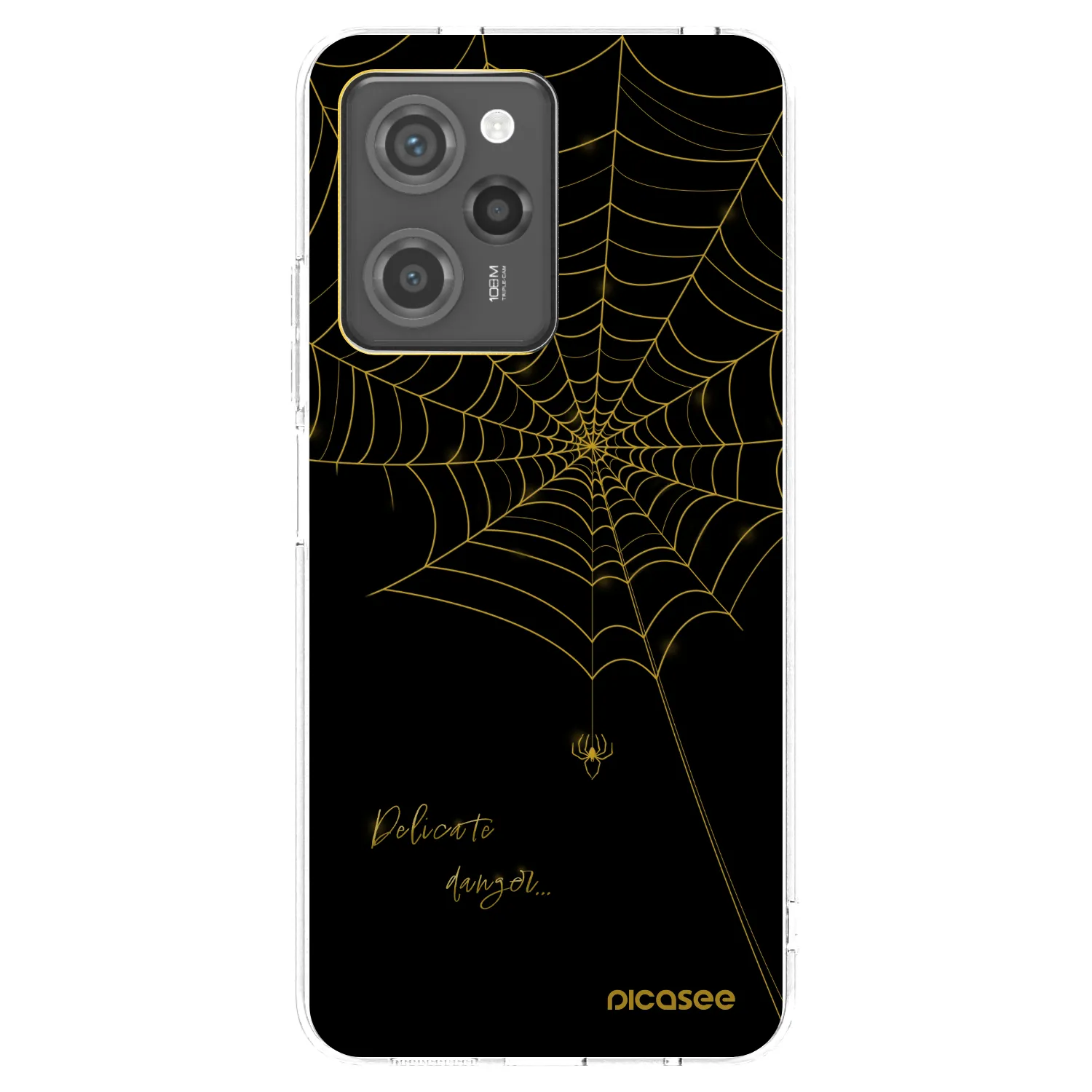 Picasee silikonska prozirna maskica za Xiaomi Poco X5 Pro - Delicate danger