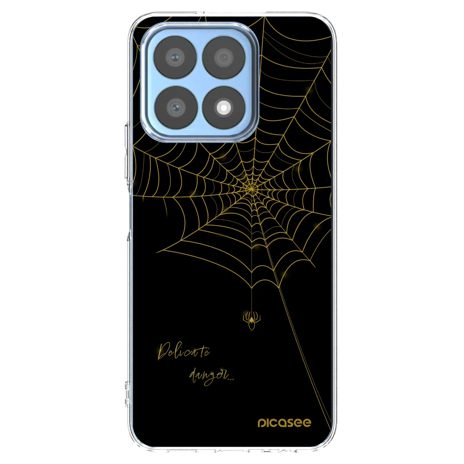 Picasee silikonska prozirna maskica za Honor X8a - Delicate danger