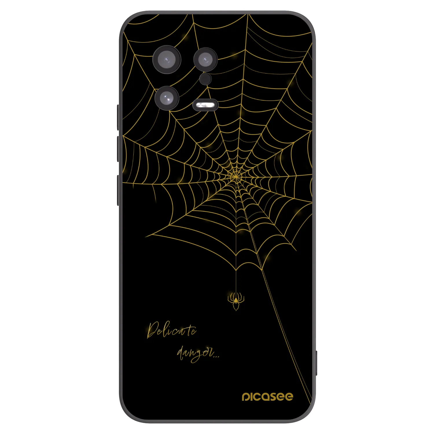 Picasee crna silikonska maskica za Xiaomi 13 - Delicate danger