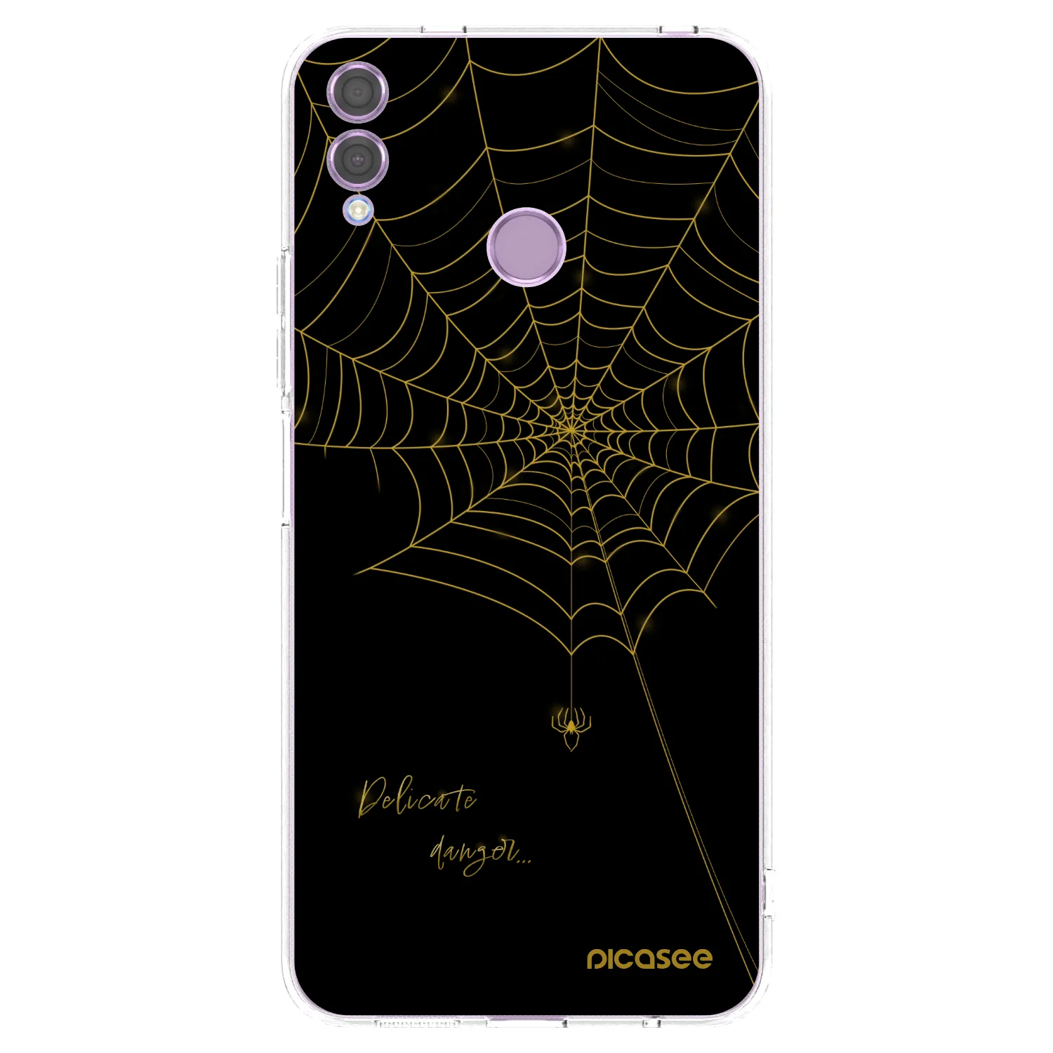 Picasee silikonska prozirna maskica za Honor 8X - Delicate danger