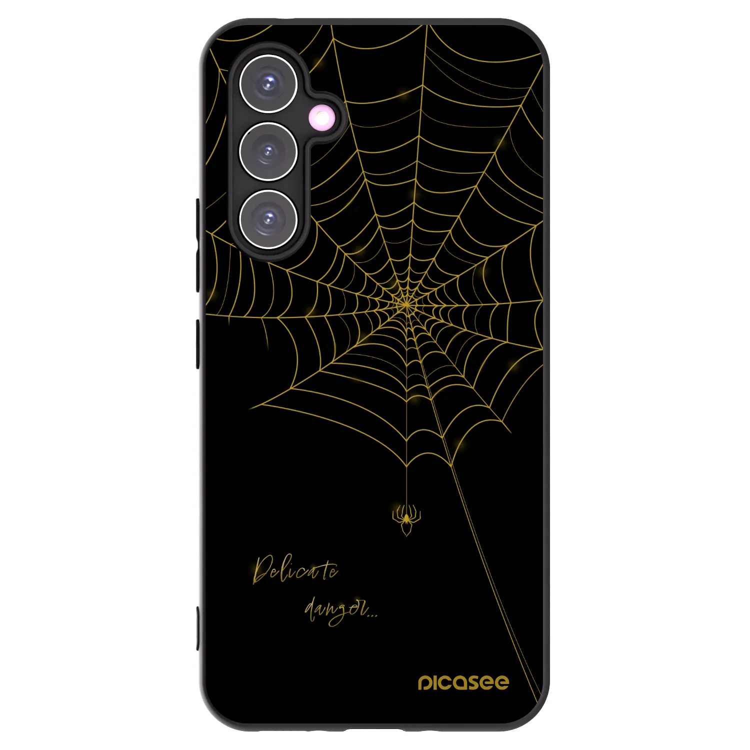 Picasee crna silikonska maskica za Samsung Galaxy A54 5G A546B - Delicate danger