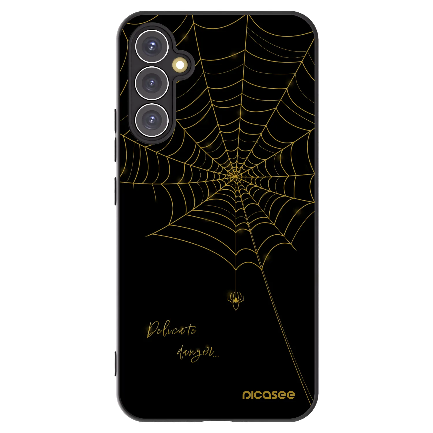 Picasee crna silikonska maskica za Samsung Galaxy A34 5G A346B - Delicate danger