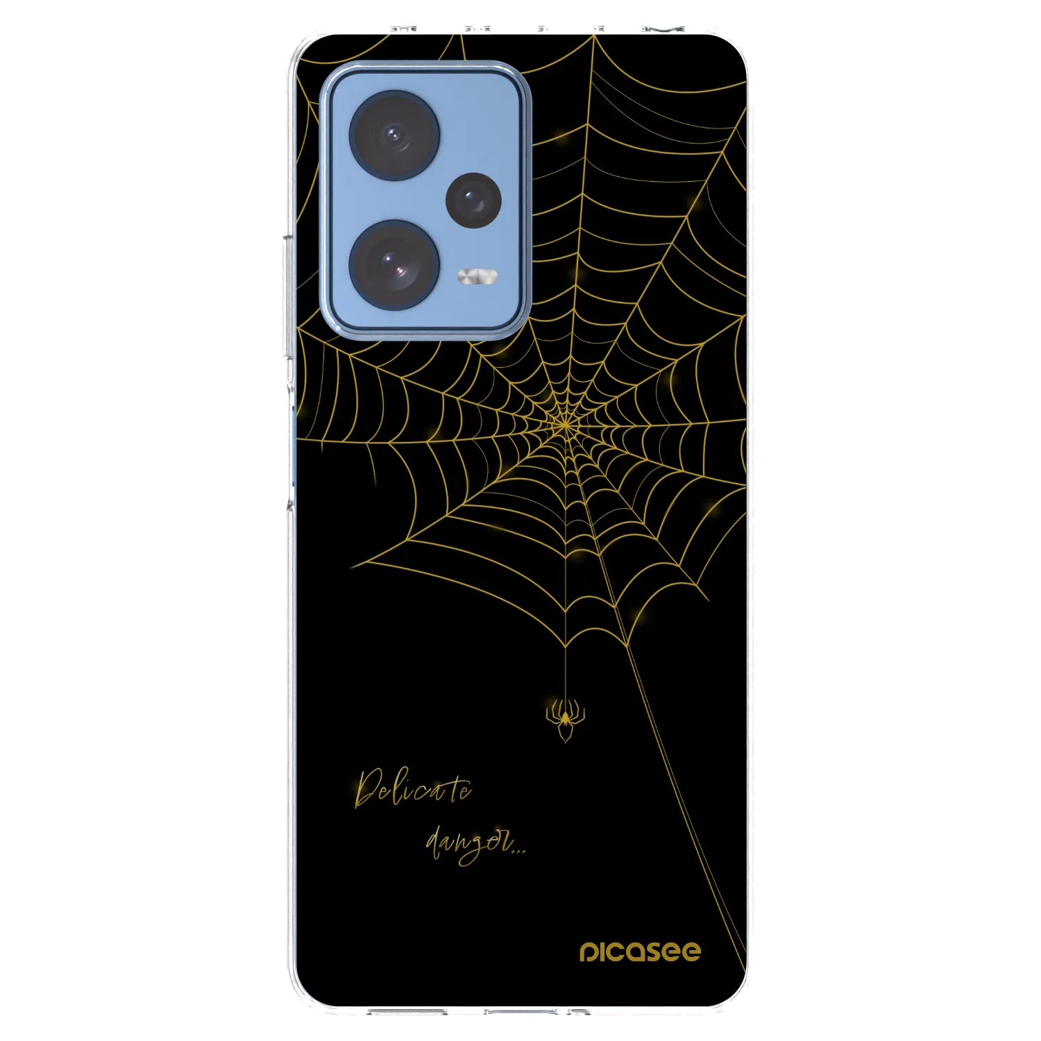 Picasee silikonska prozirna maskica za Xiaomi Redmi Note 12 Pro 5G - Delicate danger