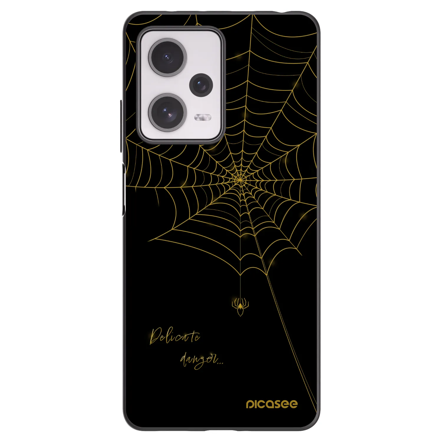 Picasee crna silikonska maskica za Xiaomi Redmi Note 12 Pro+ 5G - Delicate danger