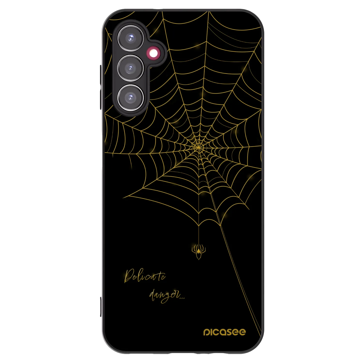 Picasee crna silikonska maskica za Samsung Galaxy A14 4G A145R - Delicate danger
