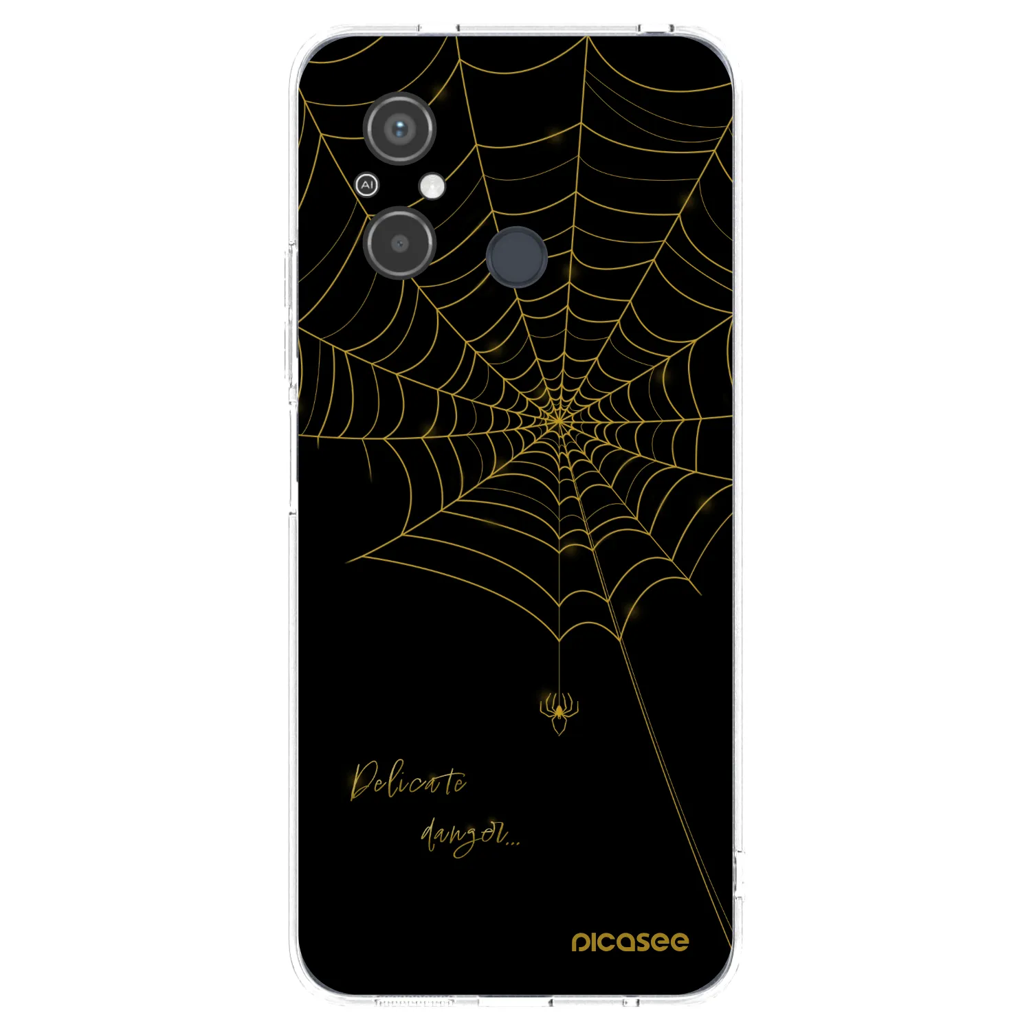Picasee silikonska prozirna maskica za Xiaomi Redmi 12C - Delicate danger