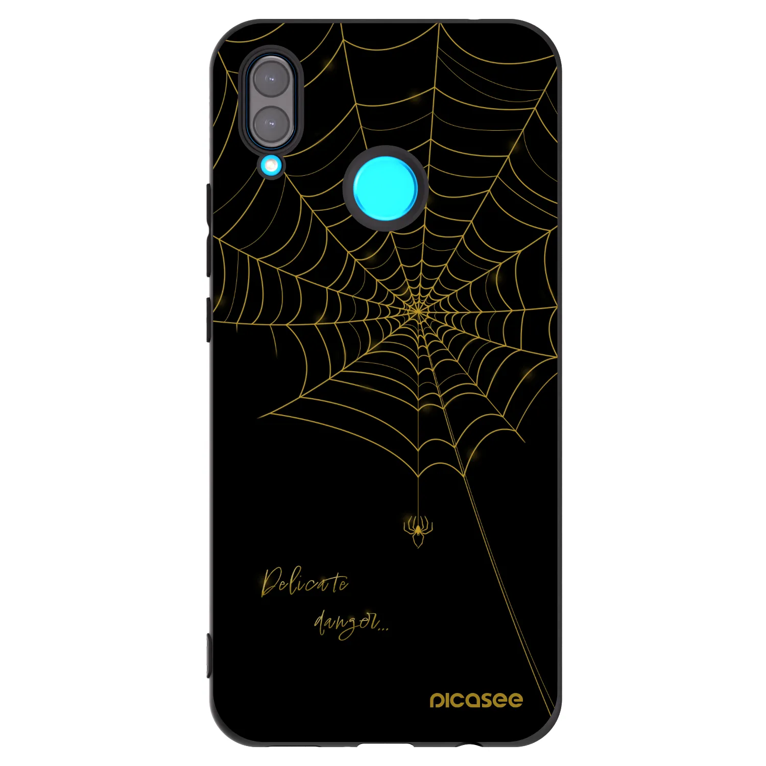 Picasee crna silikonska maskica za Huawei Nova 3 - Delicate danger