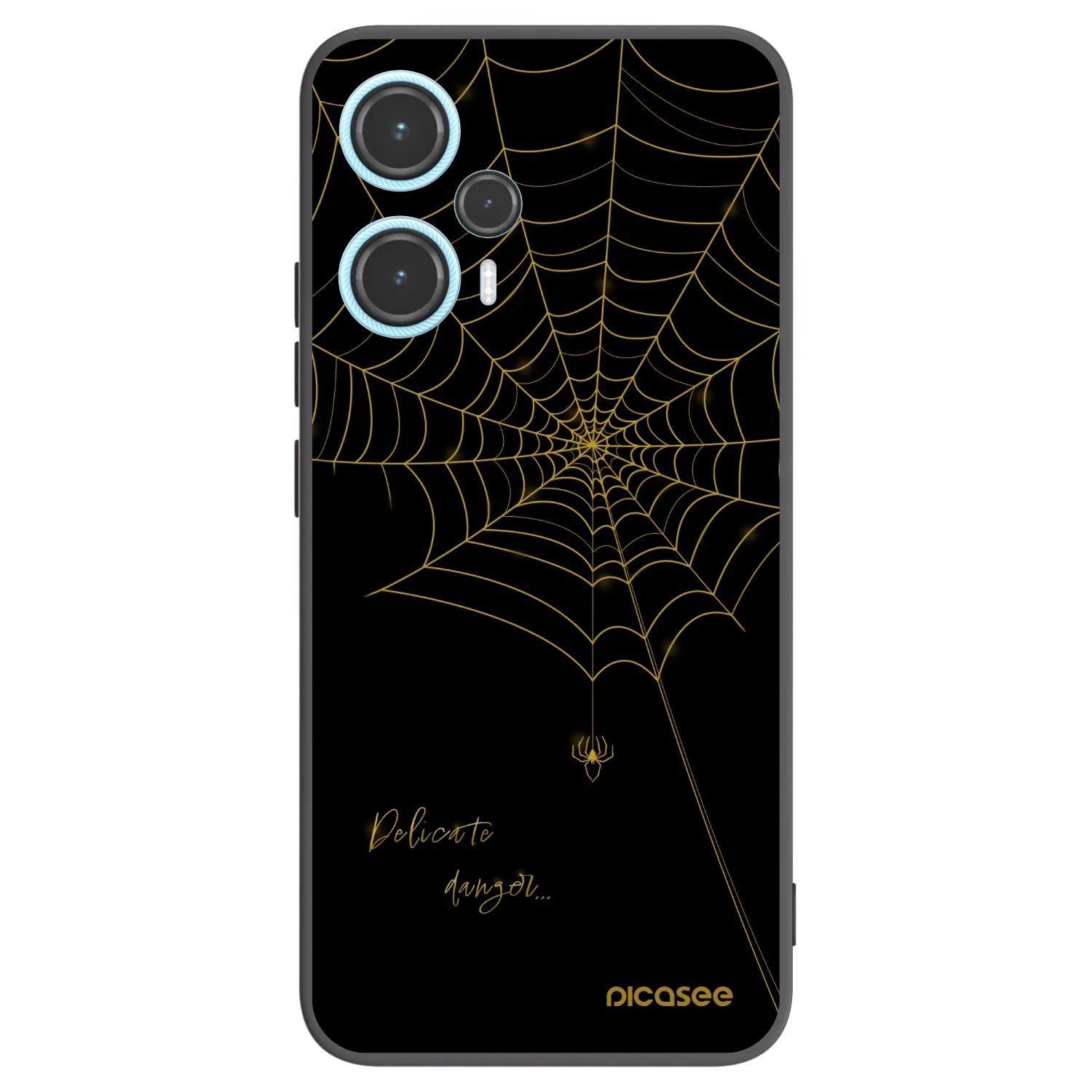 Picasee crna silikonska maskica za Xiaomi Poco F5 - Delicate danger