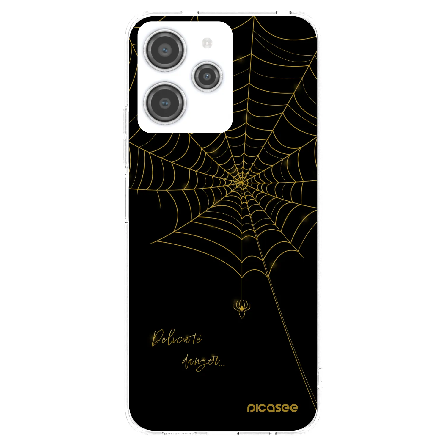 Picasee silikonska prozirna maskica za Xiaomi Redmi 12 4G - Delicate danger