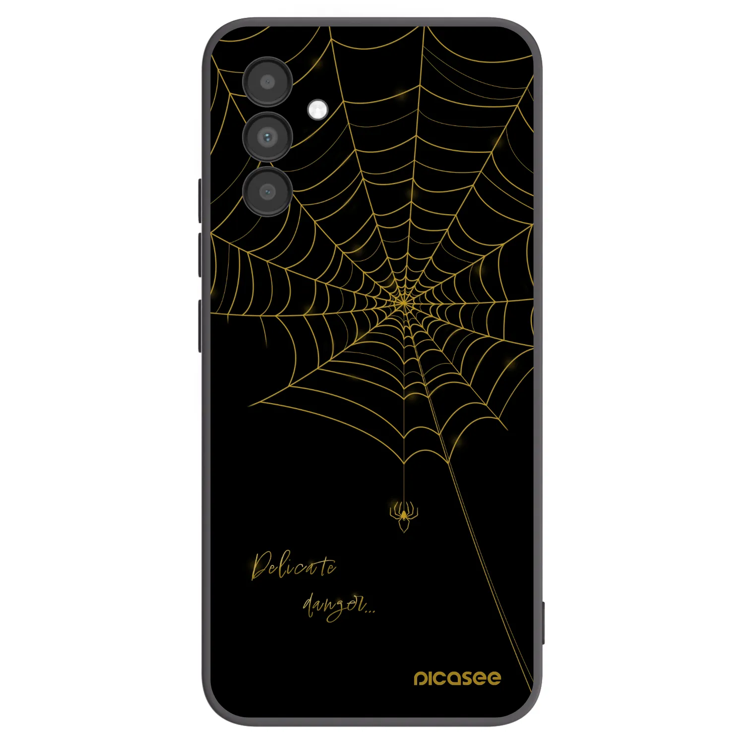 Picasee crna silikonska maskica za Samsung Galaxy A04s A047F - Delicate danger
