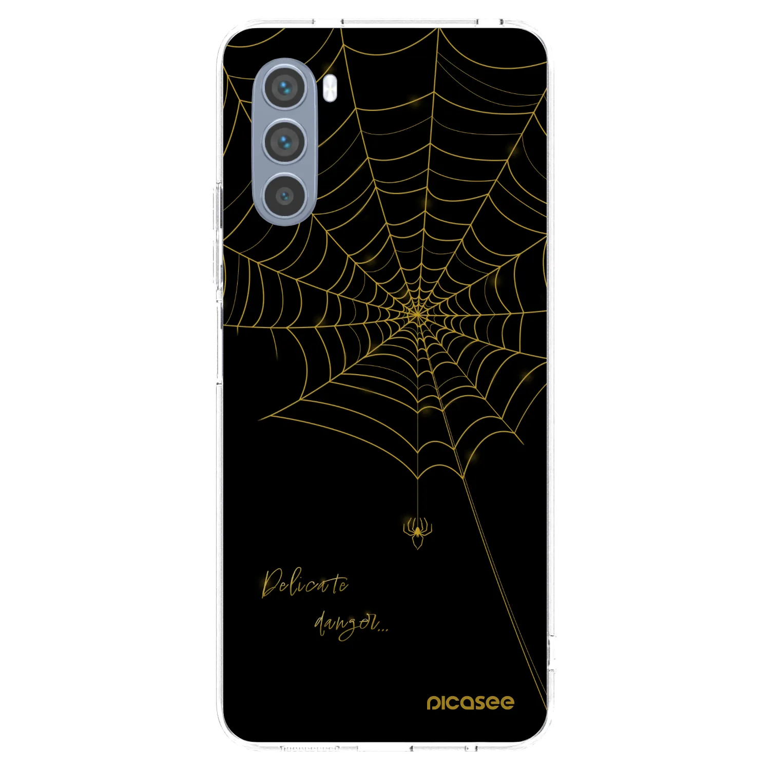 Picasee silikonska prozirna maskica za Motorola Moto G62 - Delicate danger