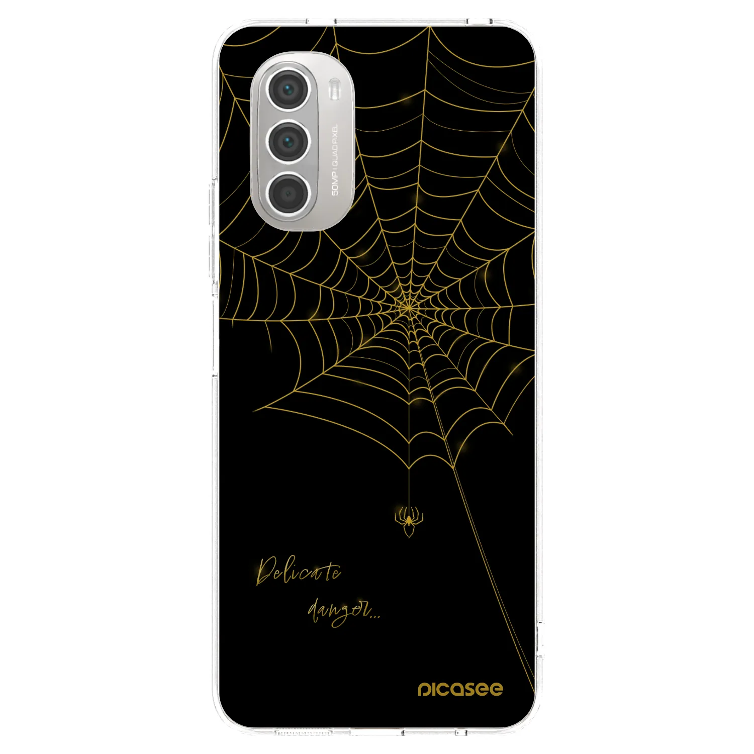 Picasee silikonska prozirna maskica za Motorola Moto G51 - Delicate danger