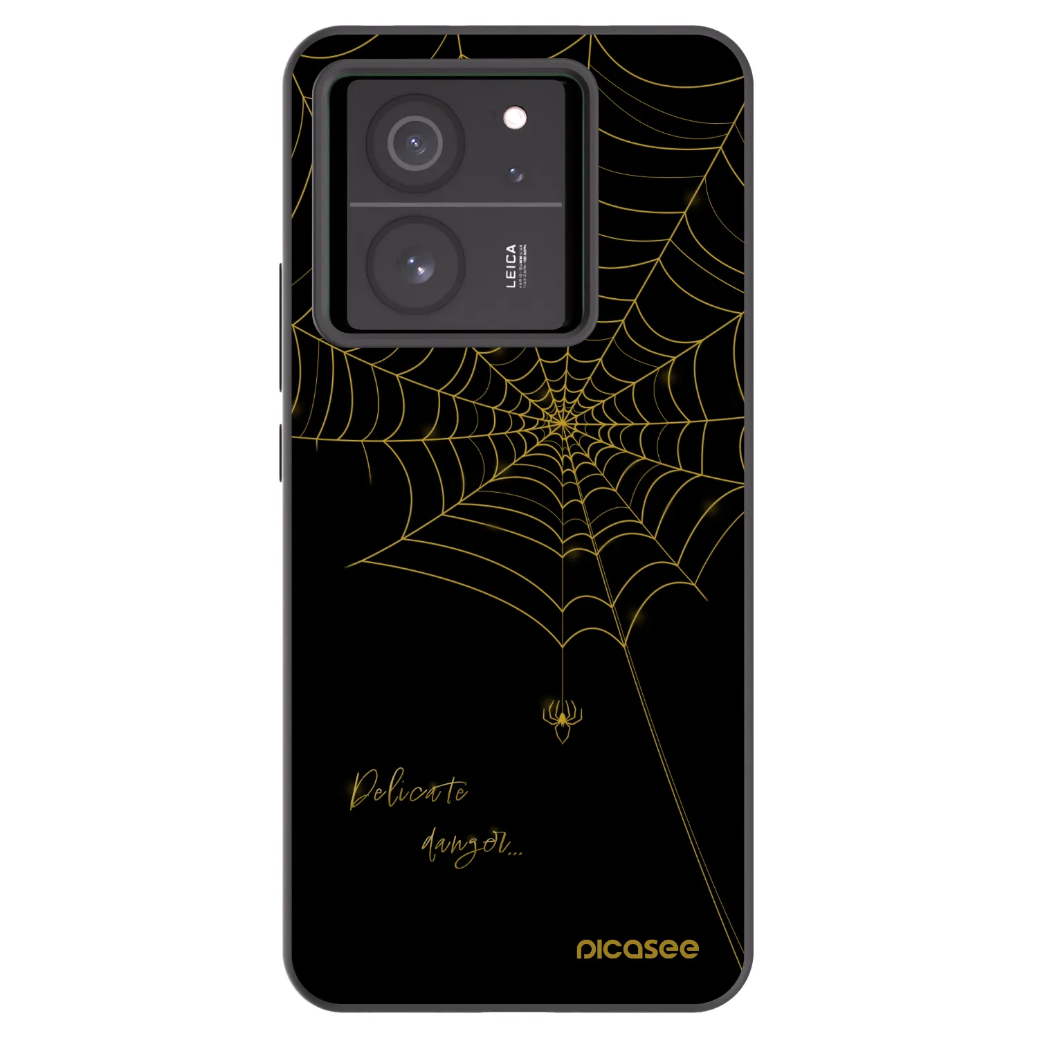 Picasee crna silikonska maskica za Xiaomi 13T Pro - Delicate danger
