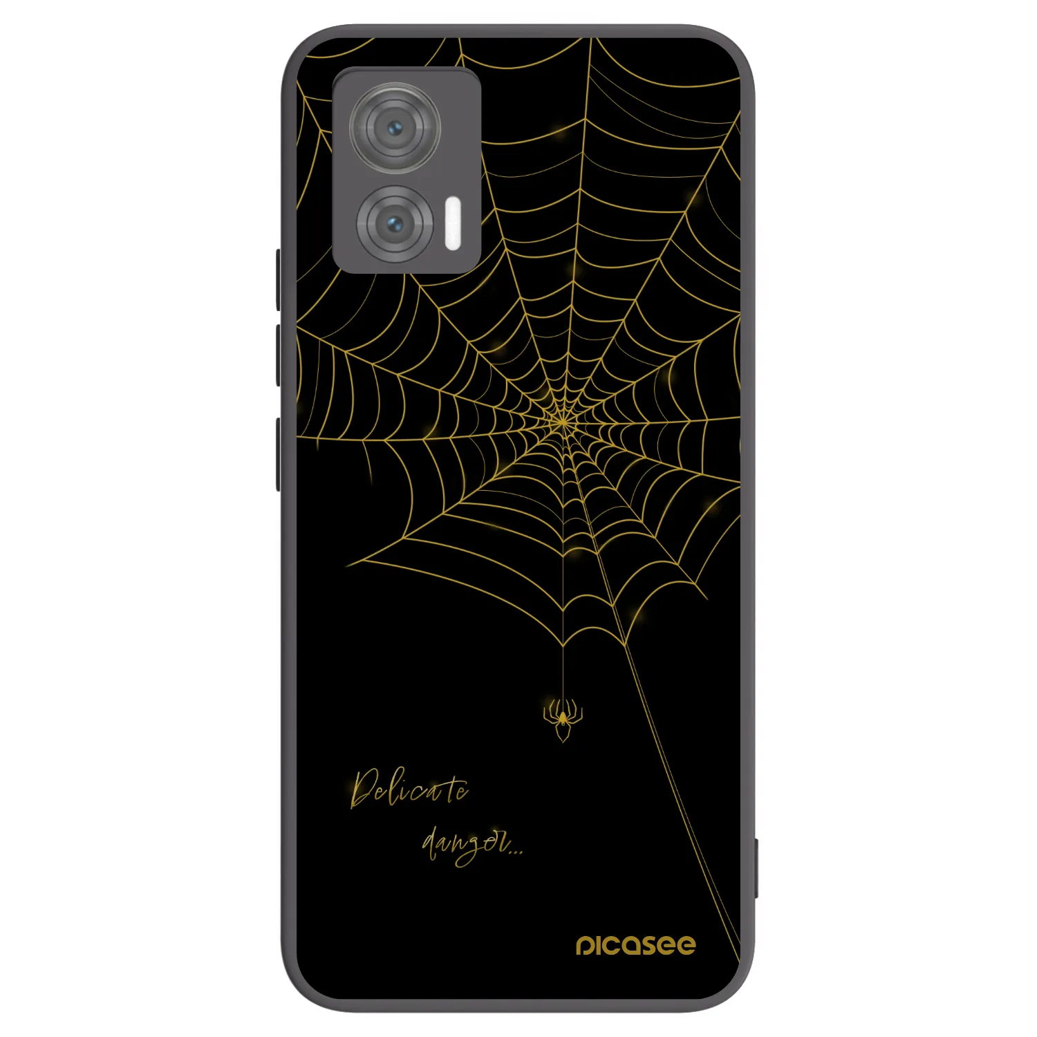 Picasee crna silikonska maskica za Motorola Edge 30 Neo - Delicate danger