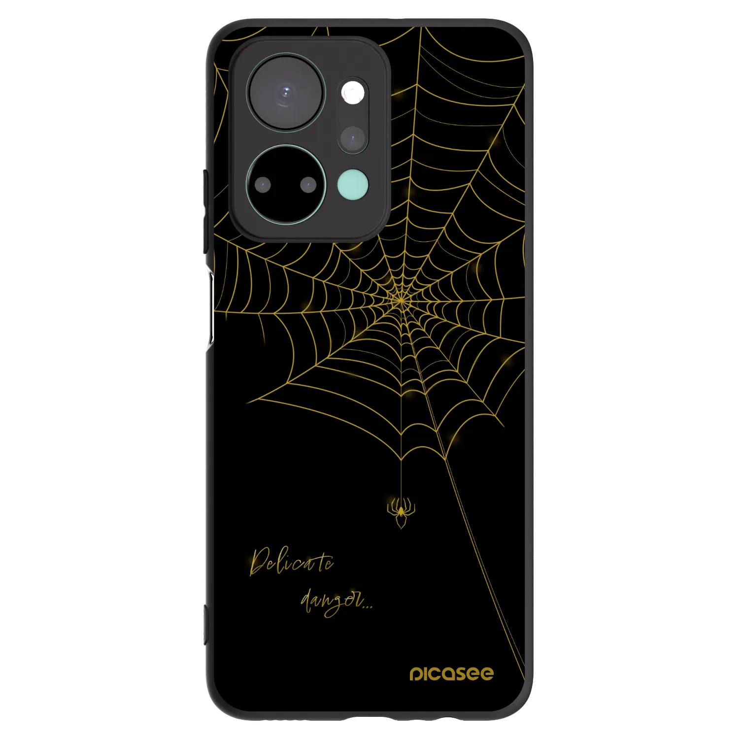 Picasee crna silikonska maskica za Honor X7a - Delicate danger