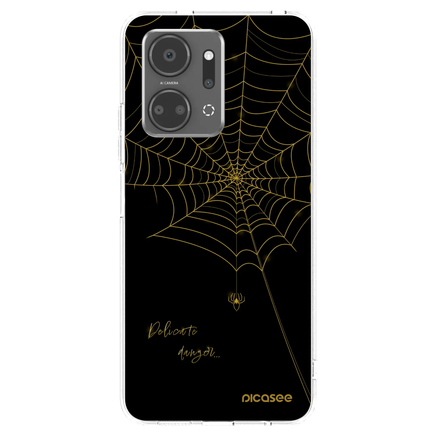 Picasee silikonska prozirna maskica za Honor X7a - Delicate danger