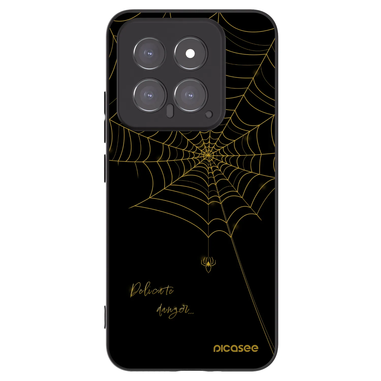Picasee crna silikonska maskica za Xiaomi 14 - Delicate danger