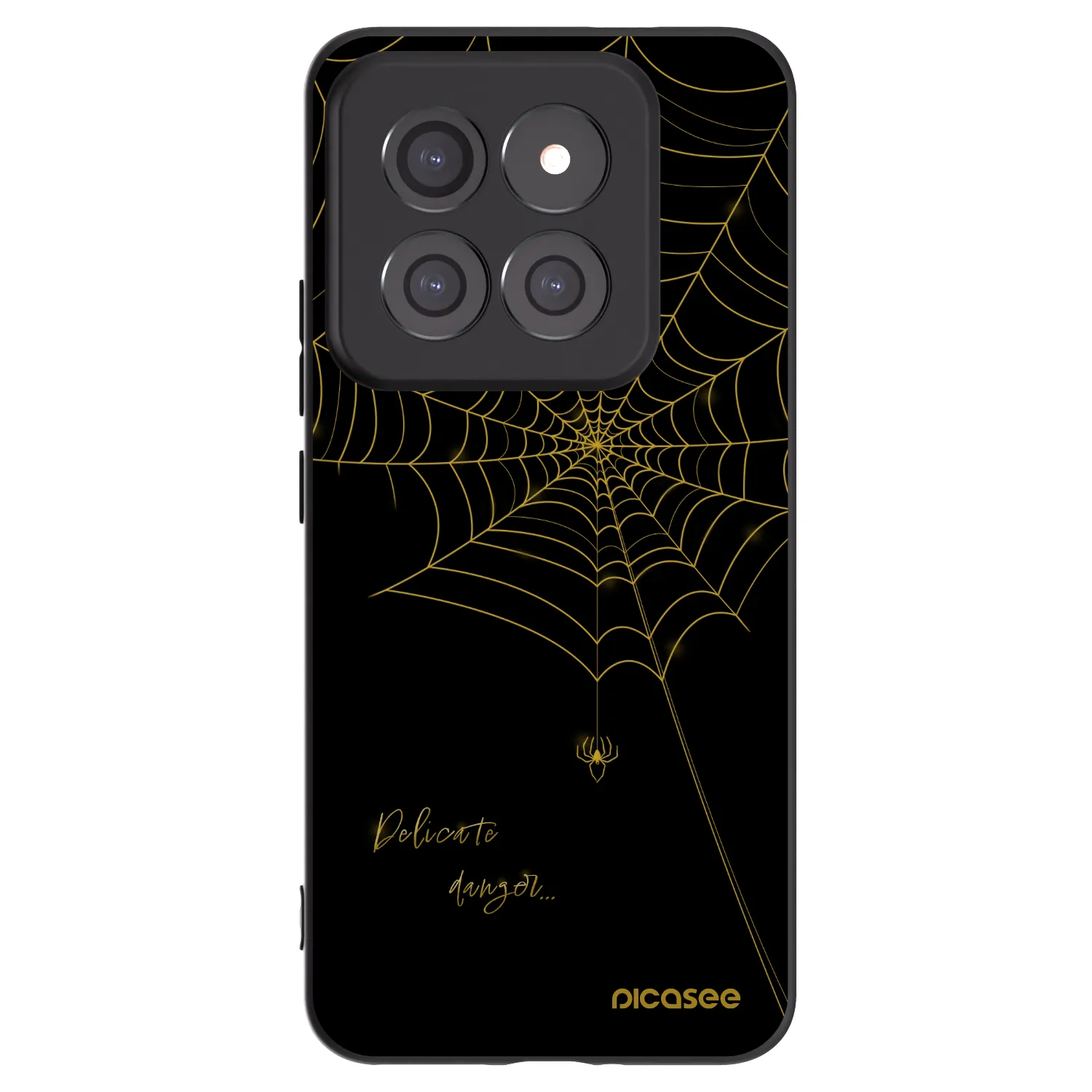 Picasee crna silikonska maskica za Xiaomi 14 Pro - Delicate danger