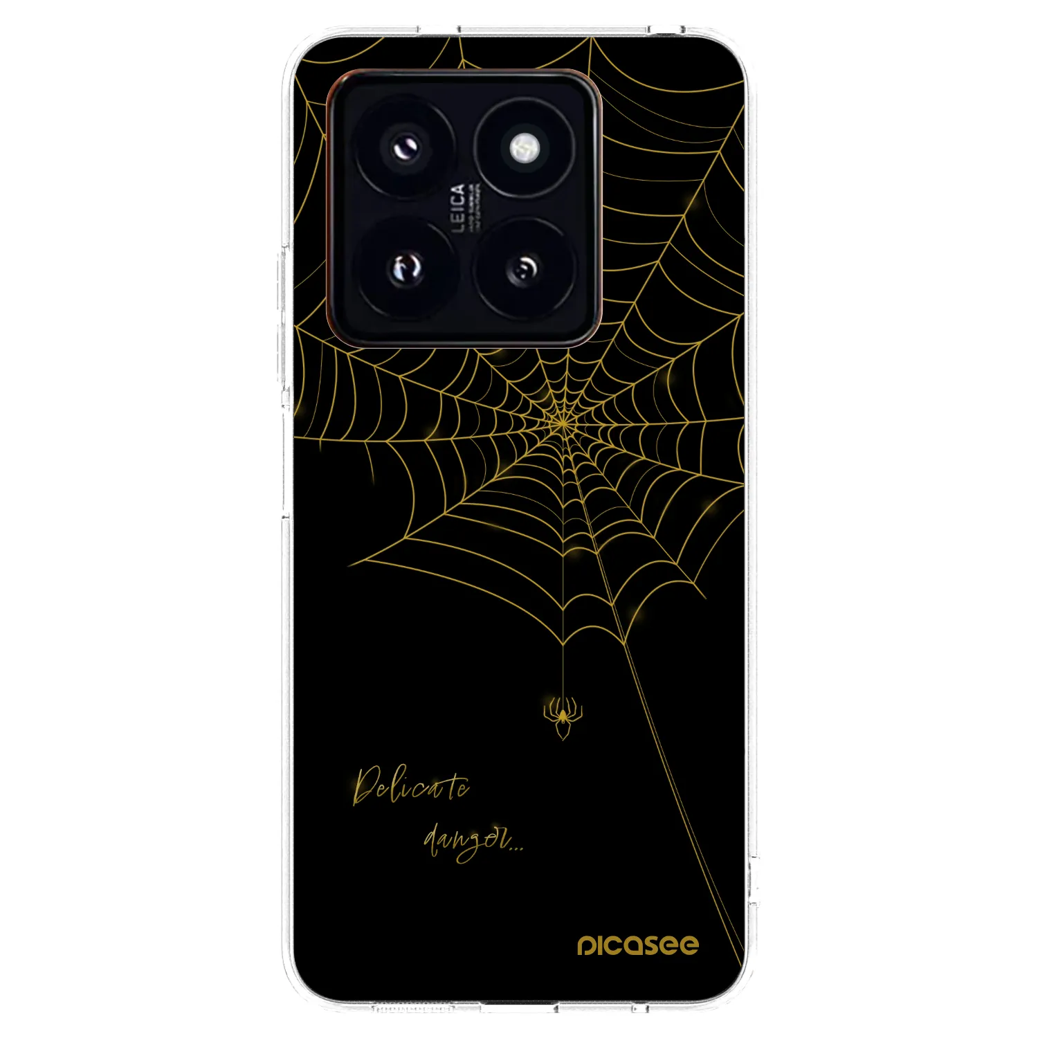 Picasee silikonska prozirna maskica za Xiaomi 14 Pro - Delicate danger