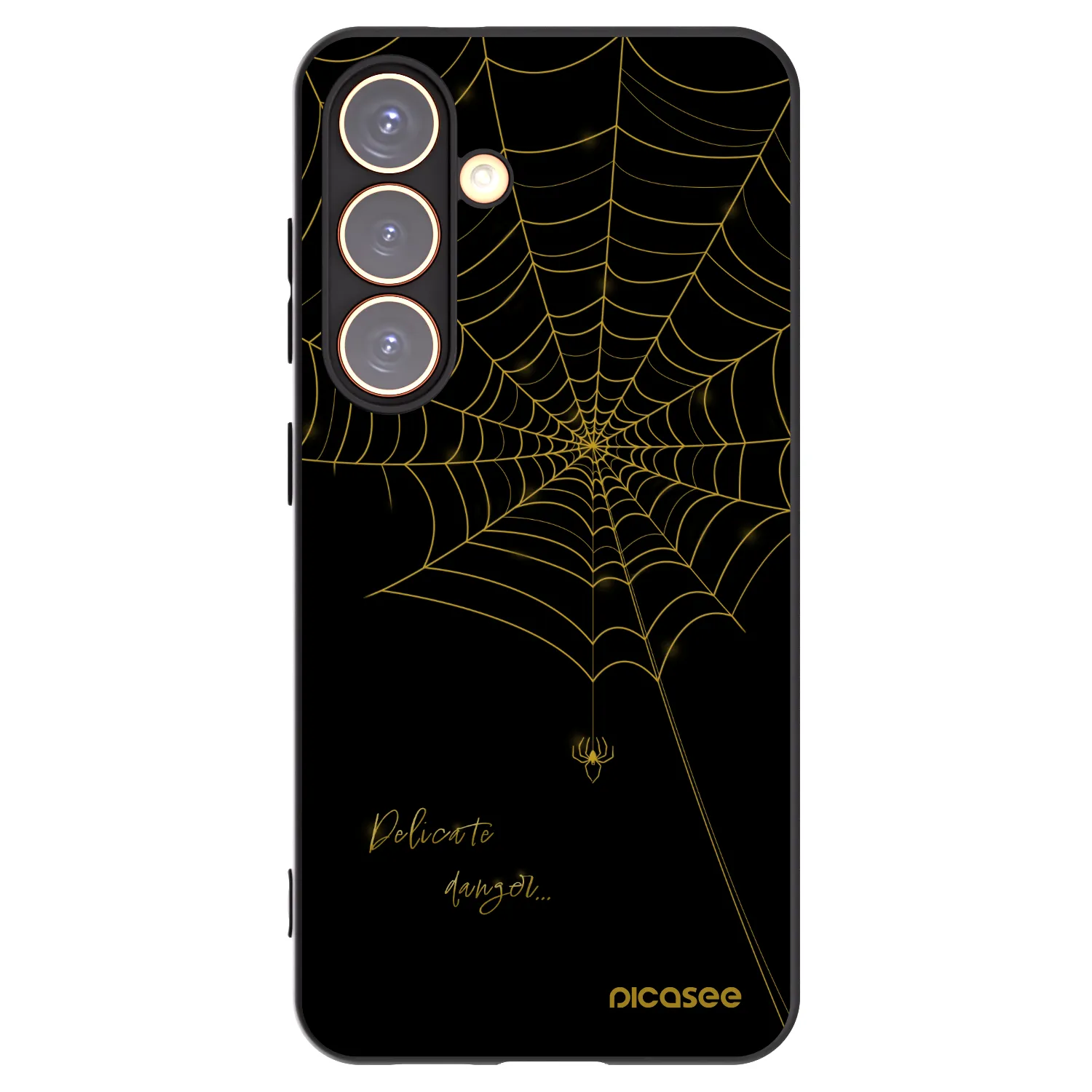 Picasee crna silikonska maskica za Samsung Galaxy S24 S921B 5G - Delicate danger